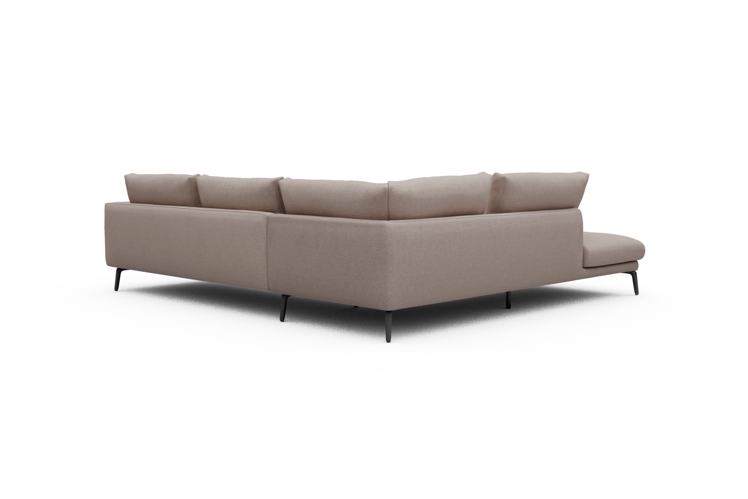 Ecksofa Karl Relax-Ecke links mit 2,5-Sitzer Weda-Sand
