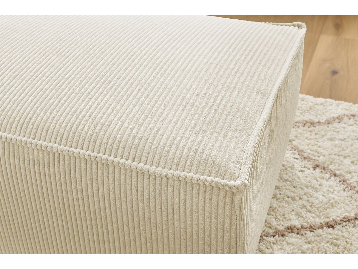 Bobochic Nihad Pouf Cordsamt Beige
