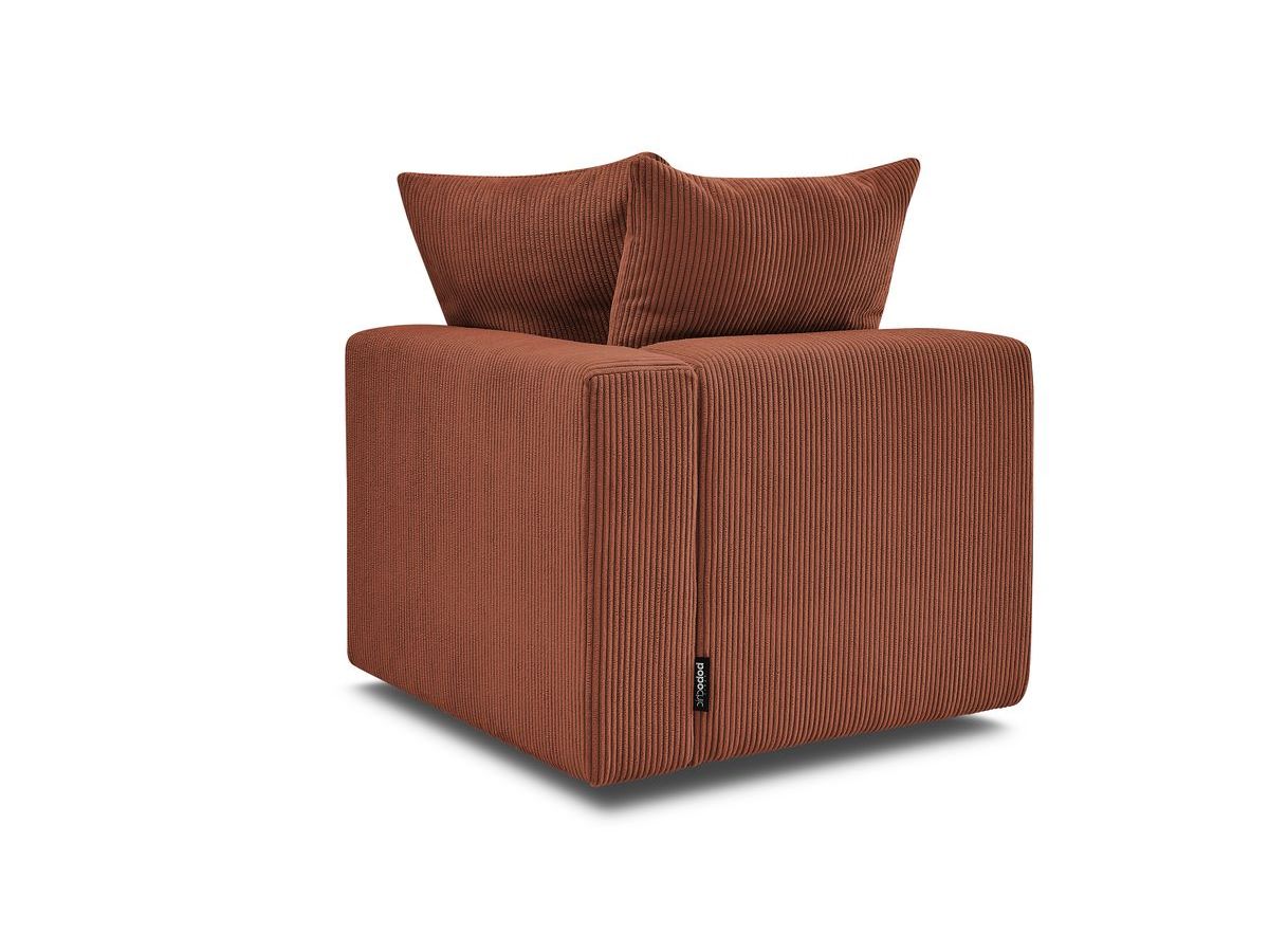 Bobochic Voltaire Eckmodul Cordsamt Orange Ecke rechts