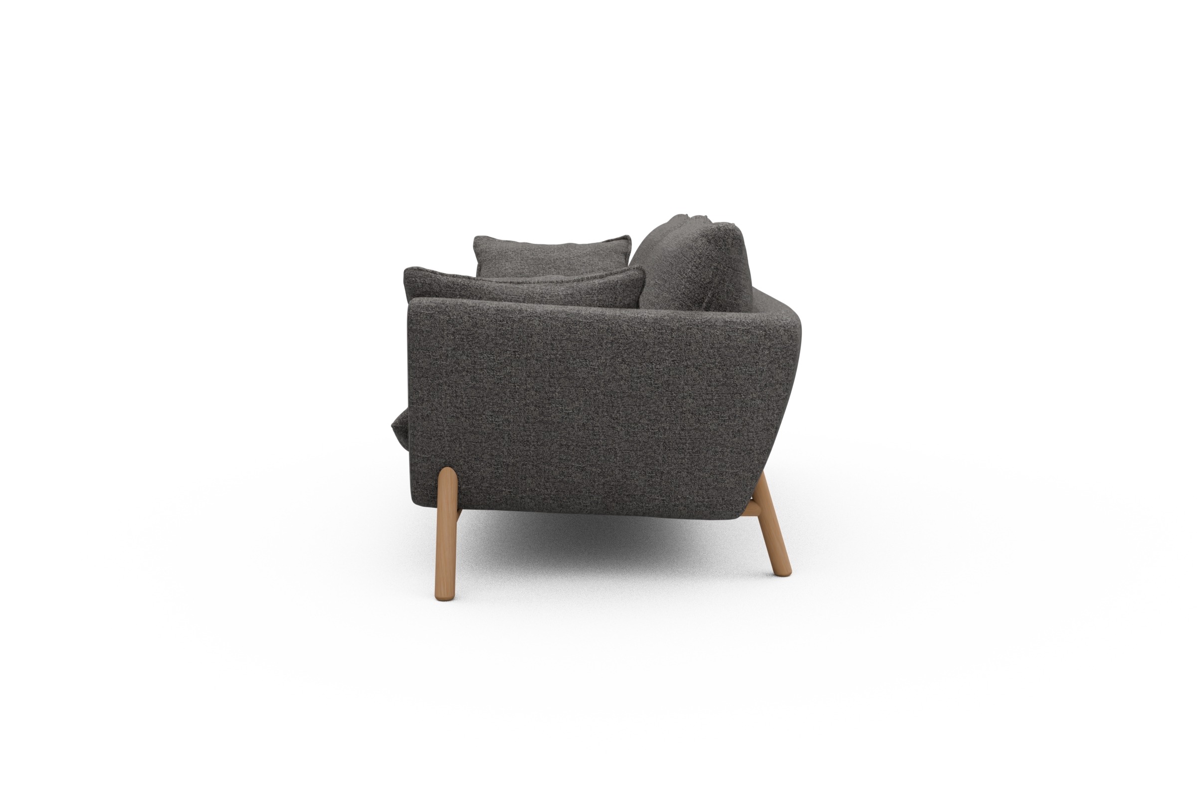 Sofa Emil 2-Sitzer Beinfarbe Eiche Natur Carreno-Salt-and-Pepper