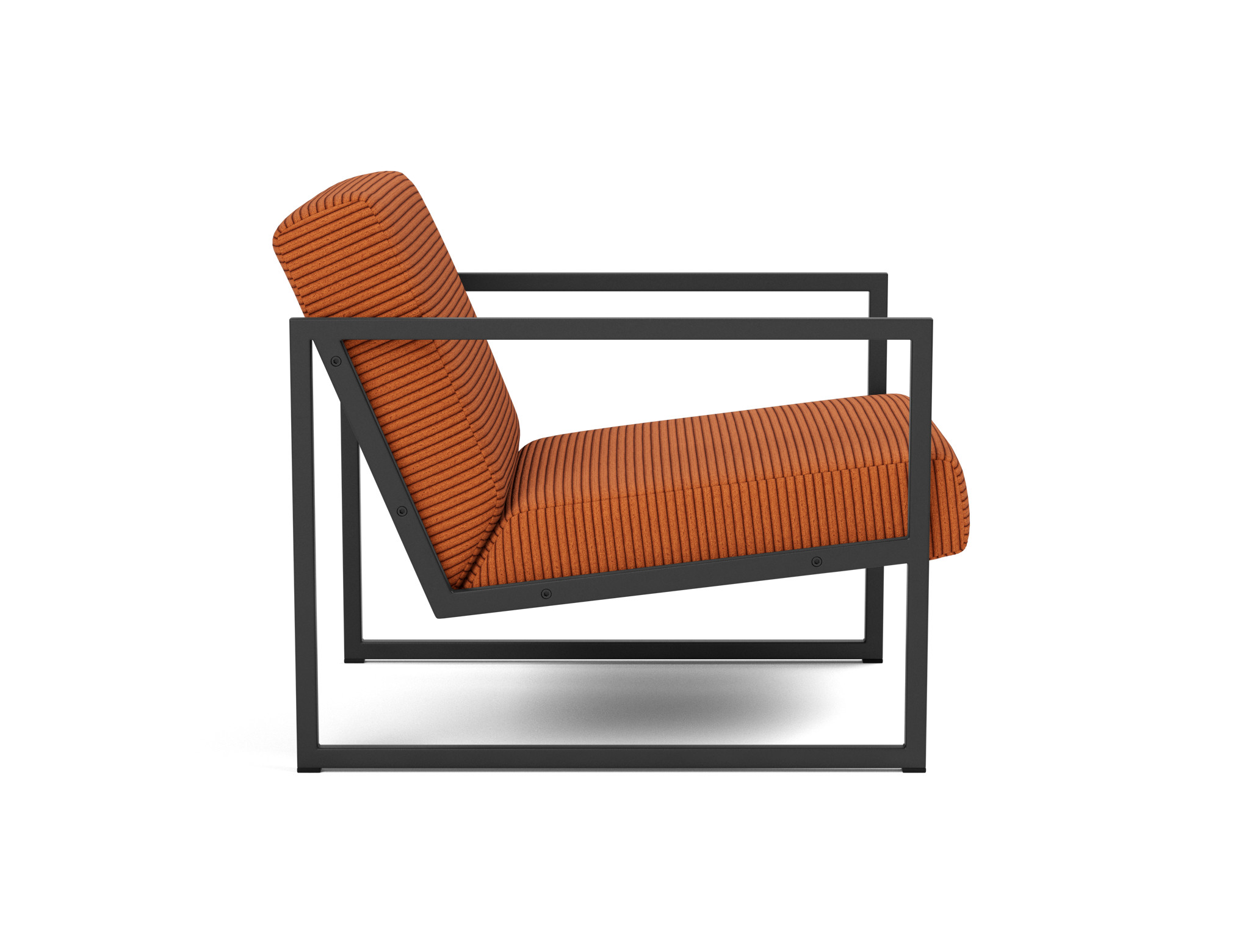 Sessel Vikko mit Armlehnen Kord Corduroy 595-Burnt-Orange