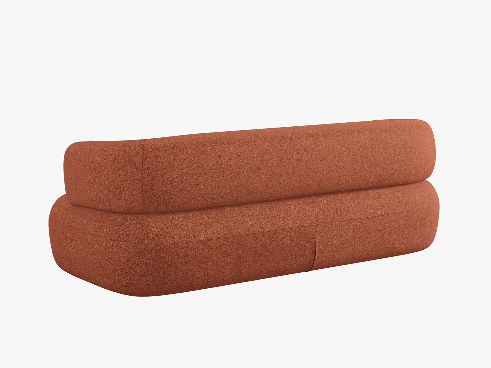 Micadoni Sofa Jenny 2-Sitzer Boucle Now or Never Ziegel