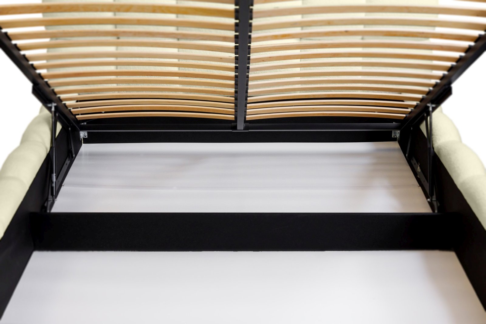 Polsterbett Vento-Slim Boucle 160x200 mit Metallrahmen Quelle 02