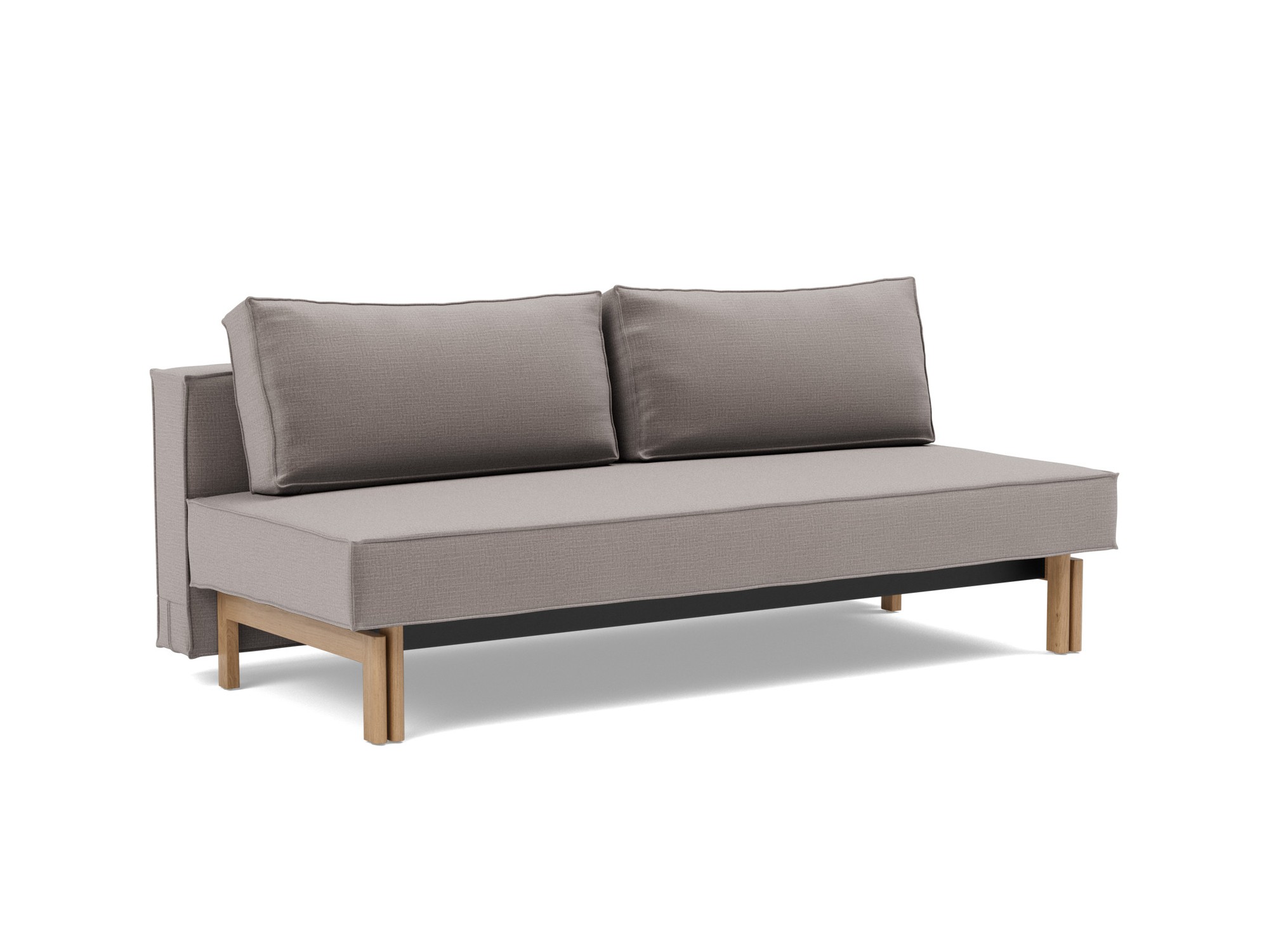 Schlafsofa Sly Chenille Esina 418-Truffle Beine Eiche