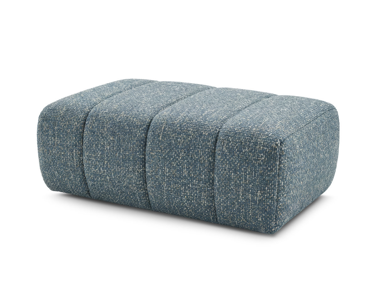 Bobochic Nesty Pouf Melange-Stoff Blau