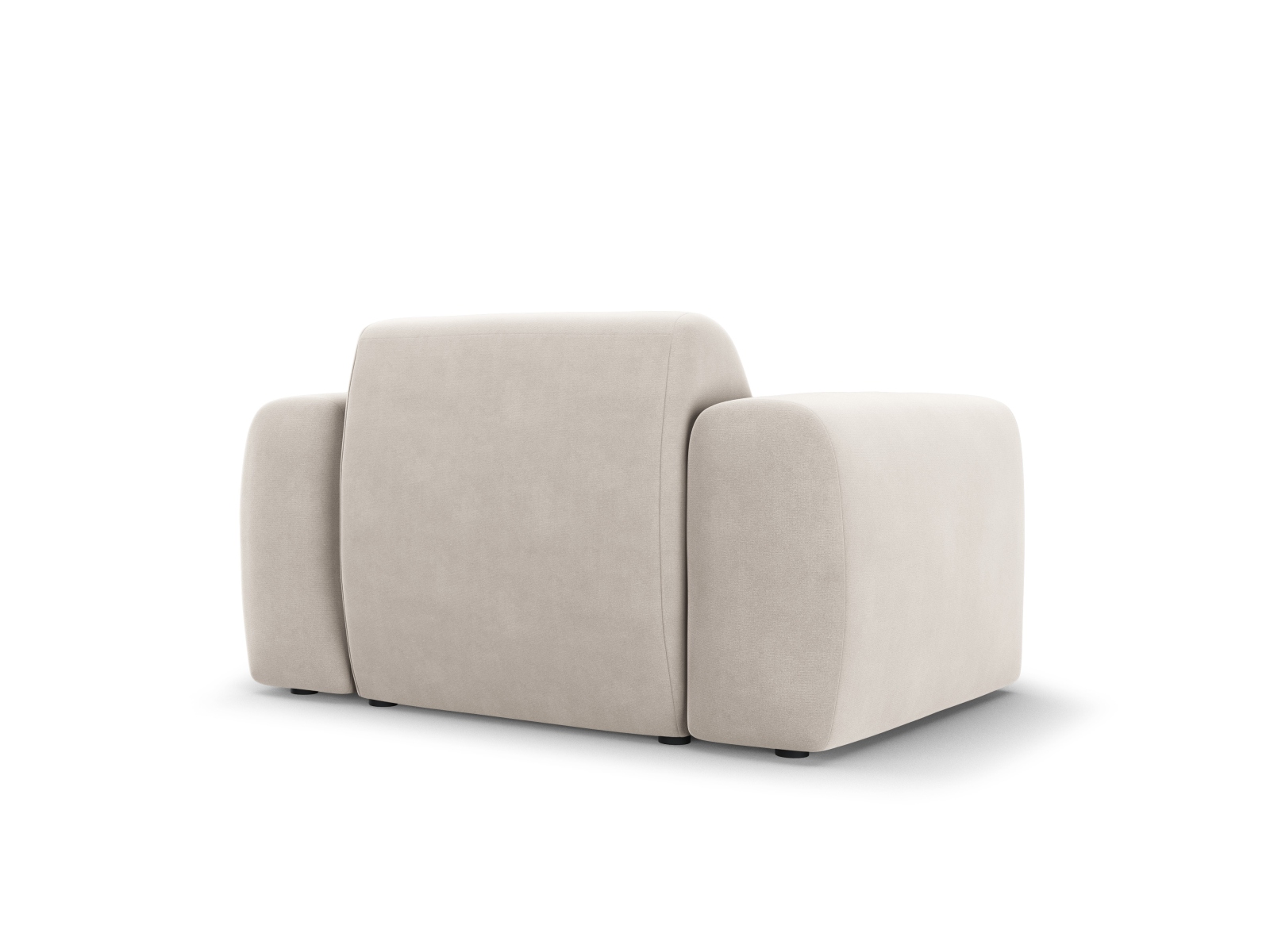 Cosmopolitan Design Sessel Nolio Samt Casino Helles Beige