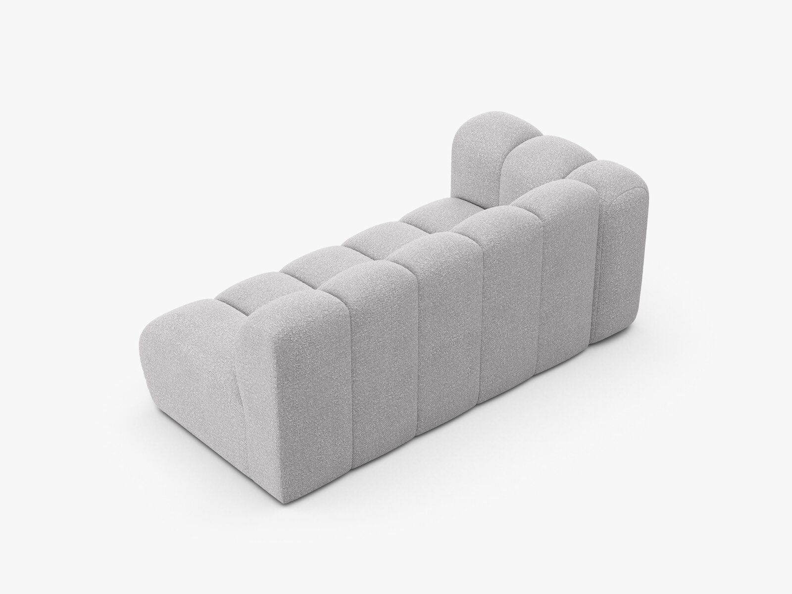 Micadoni Modul Lupine 3-Sitzer Boucle Baloo Hellgrau Links