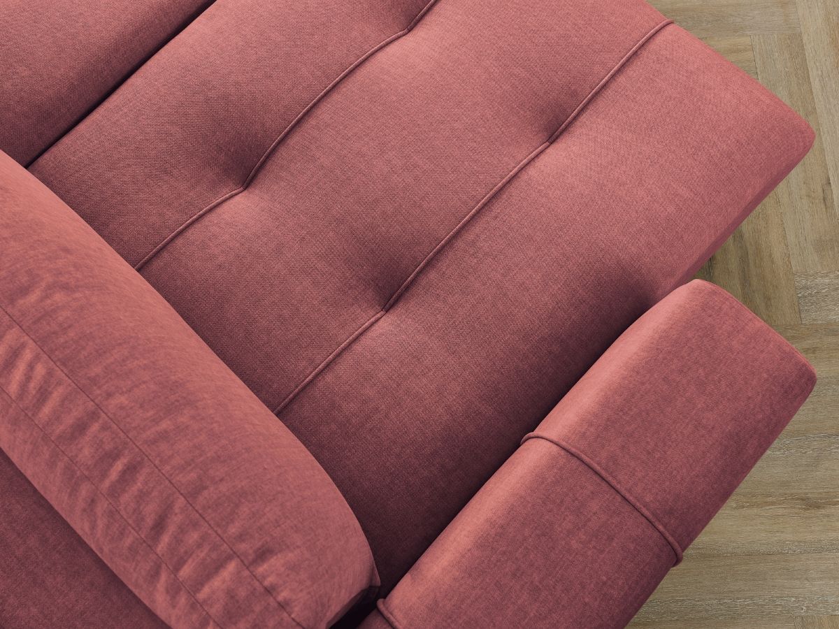 Bobochic Arsene Wohnlandschaft Samt Orange Ecke links