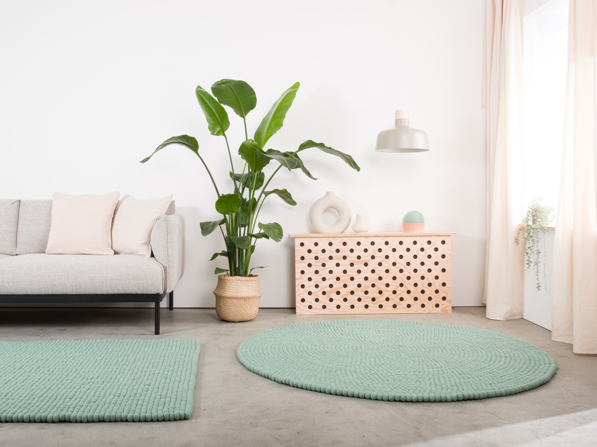 myfelt Fine Filzkugelteppich - 50 cm
