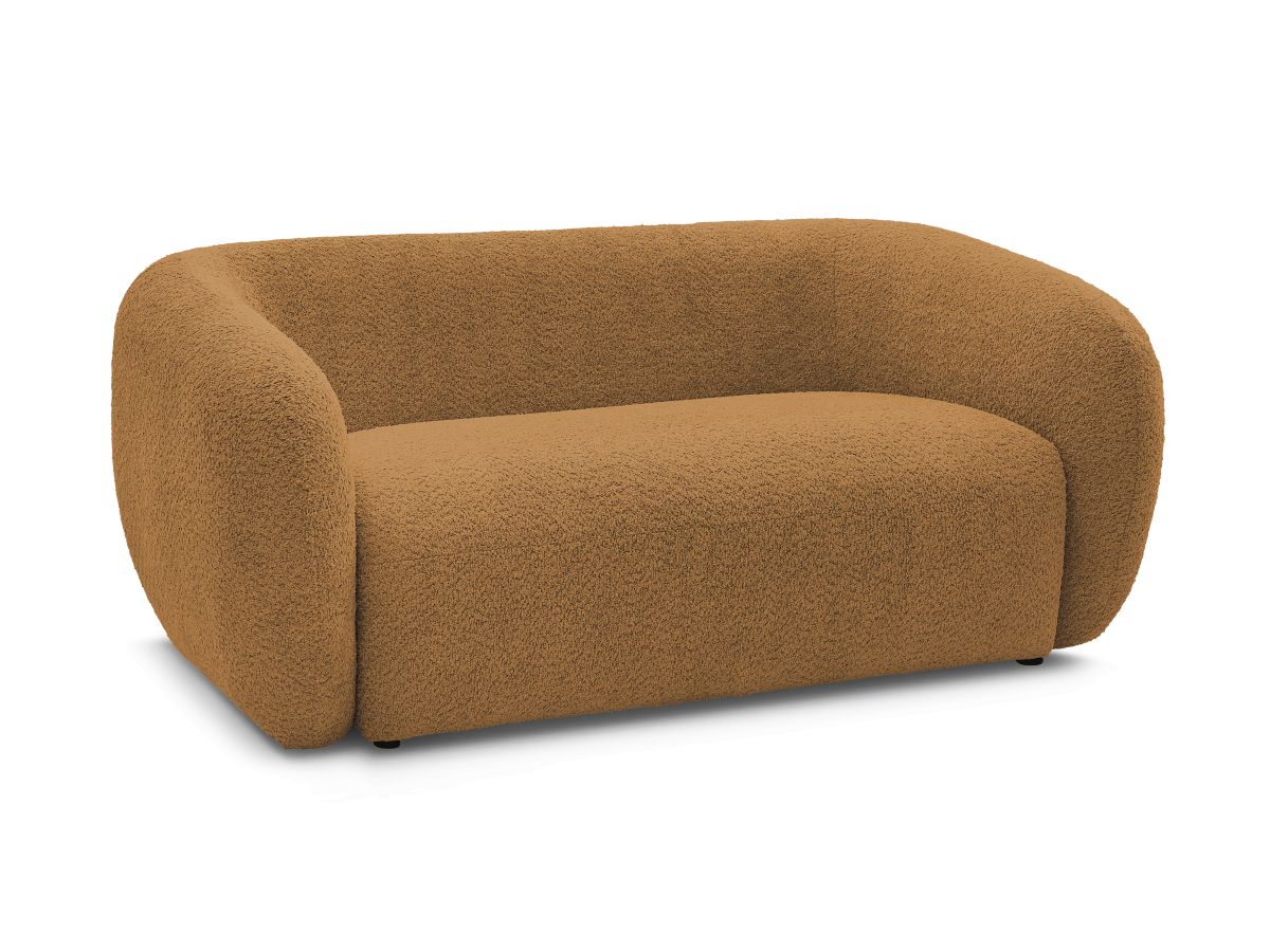 Bouclé-Stoff · Gelb