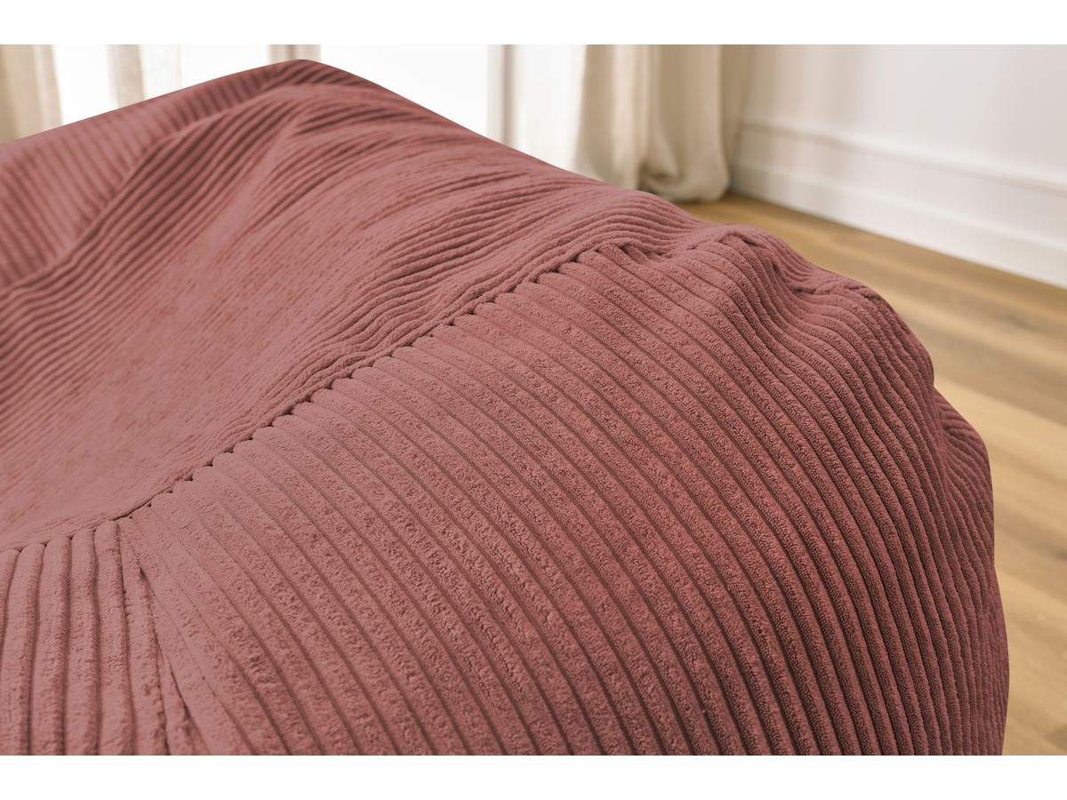 Bobochic Voltaire Pouf 120 × 70 cm Cordsamt Rosa