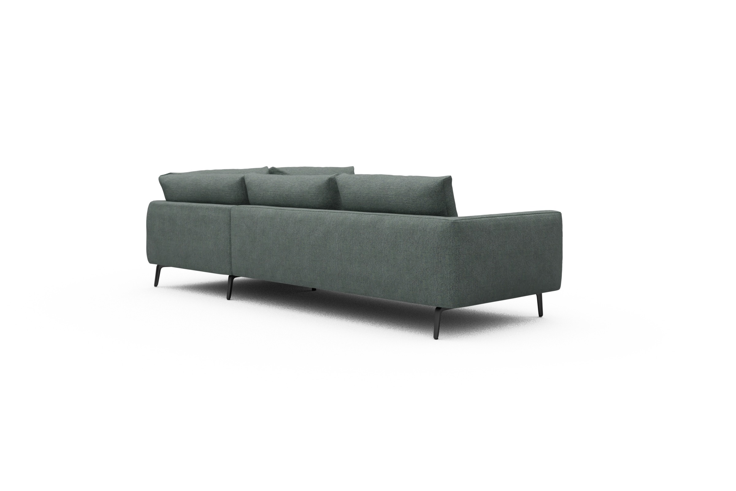 Ecksofa Karl Relax-Ecke rechts mit 2,5-Sitzer Carreno-Ice-Blue