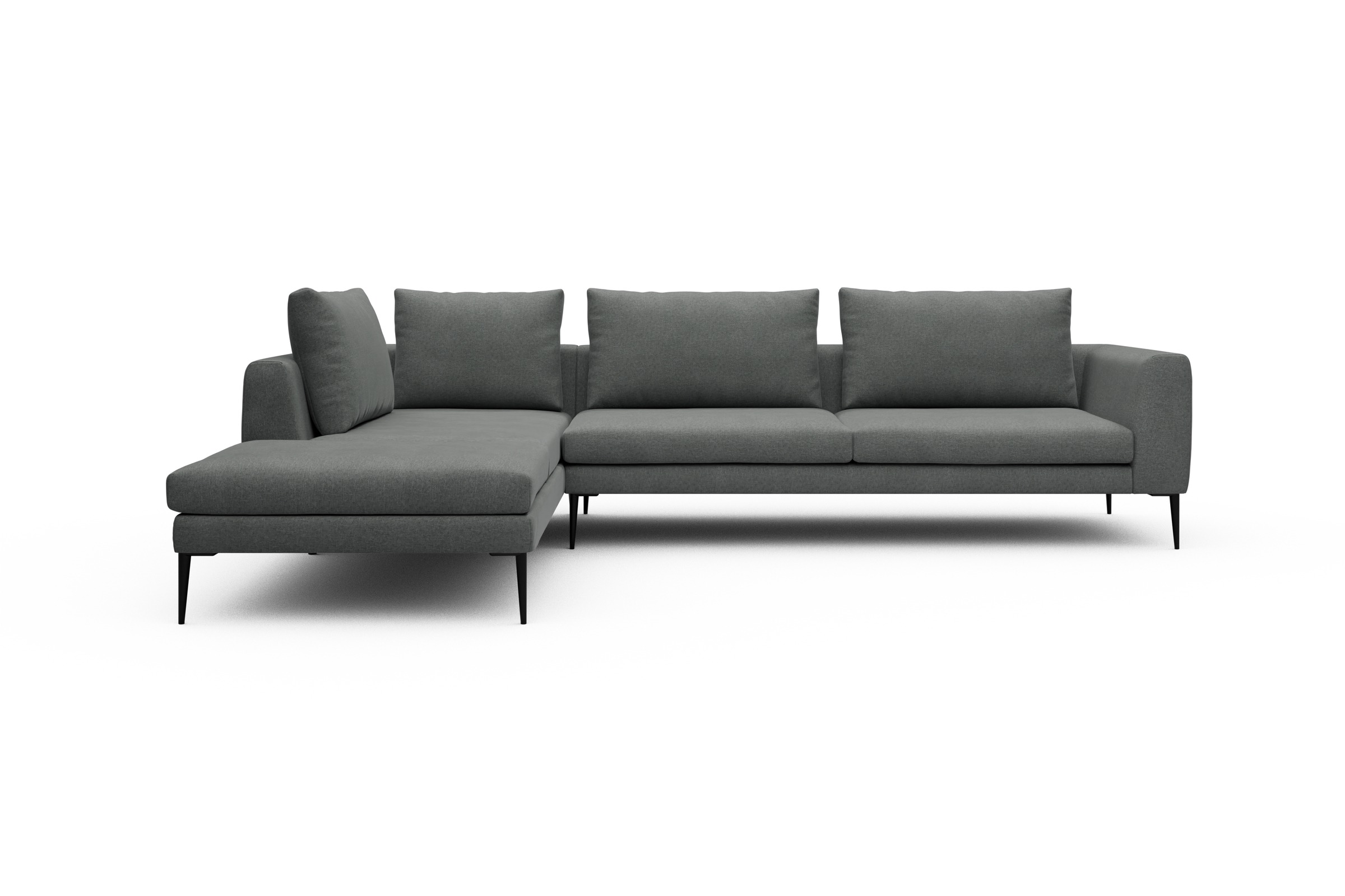 Skandi Home Ecksofa Paul Relax-Ecke rechts mit 3-Sitzer Satya-Steel moebelfaktor