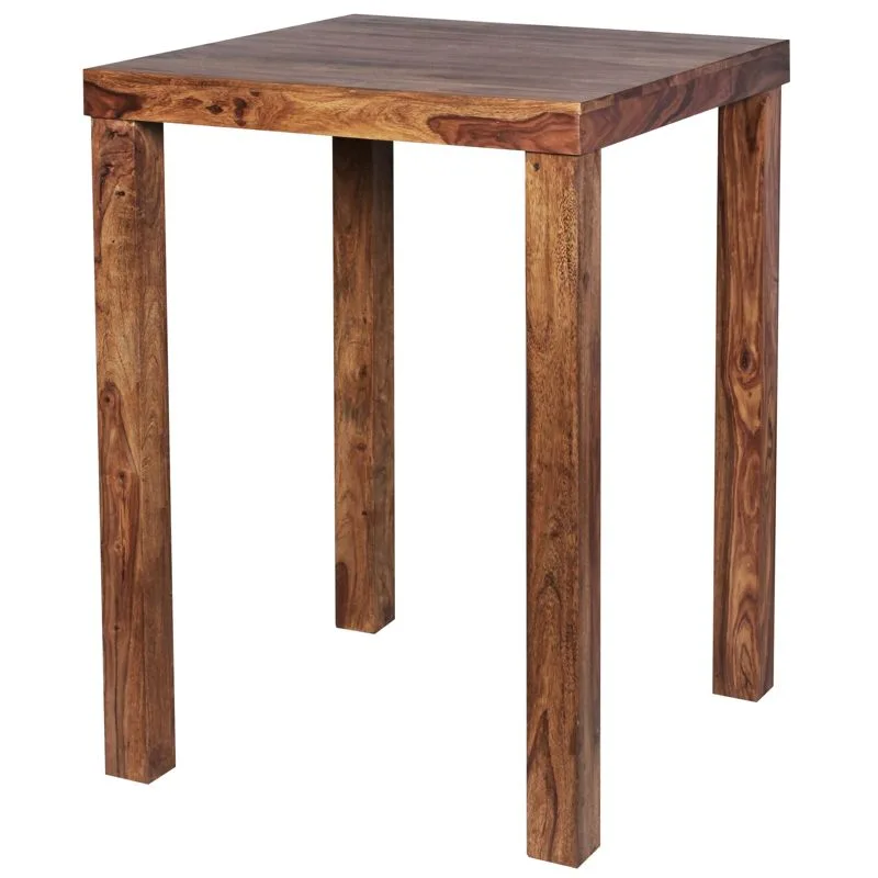 Stehtisch Aalvik Massivholz Braun 80 × 80 × 110 cm