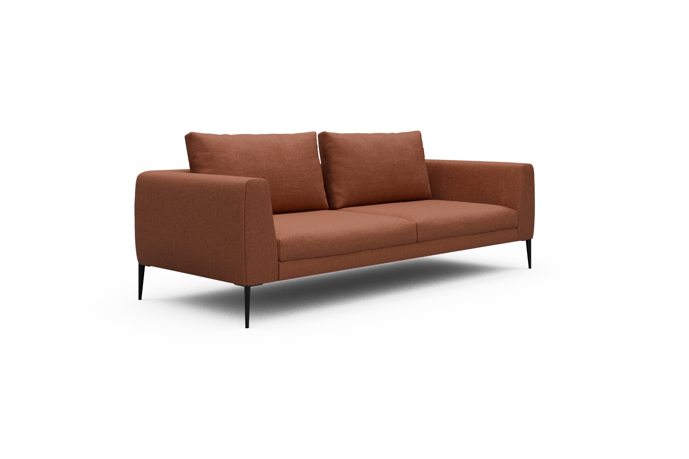 Sofa Paul 3-Sitzer Weda-Rust