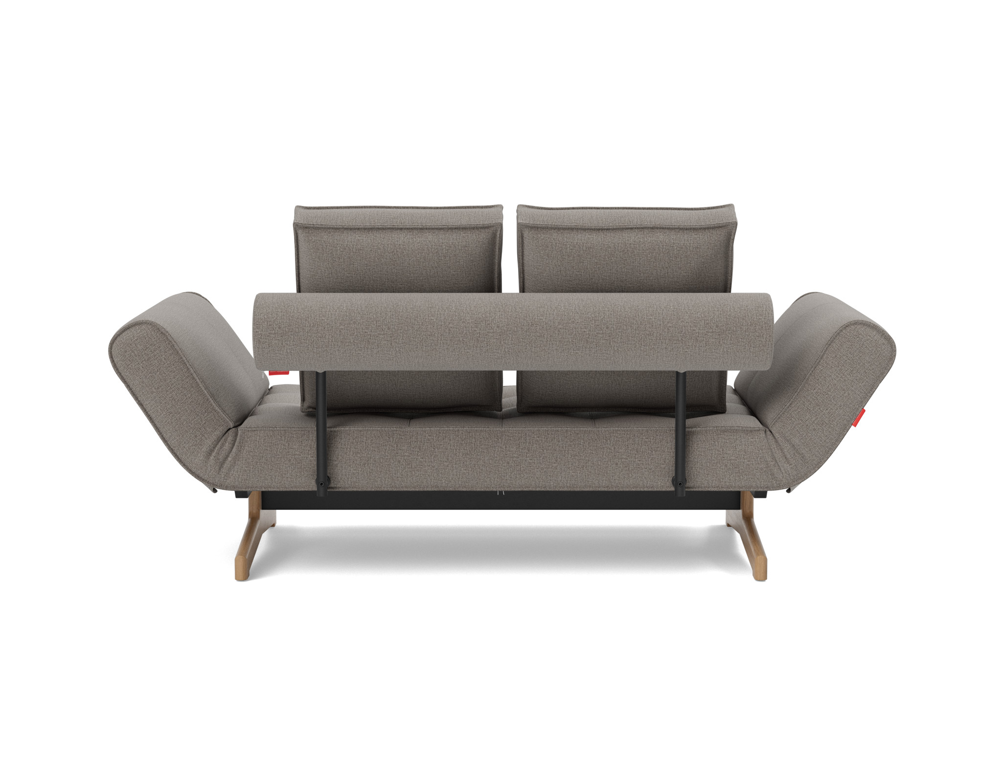 Tagesbett Ghia Flachgewebe Mixed Dance 521-Grey Beine Eiche