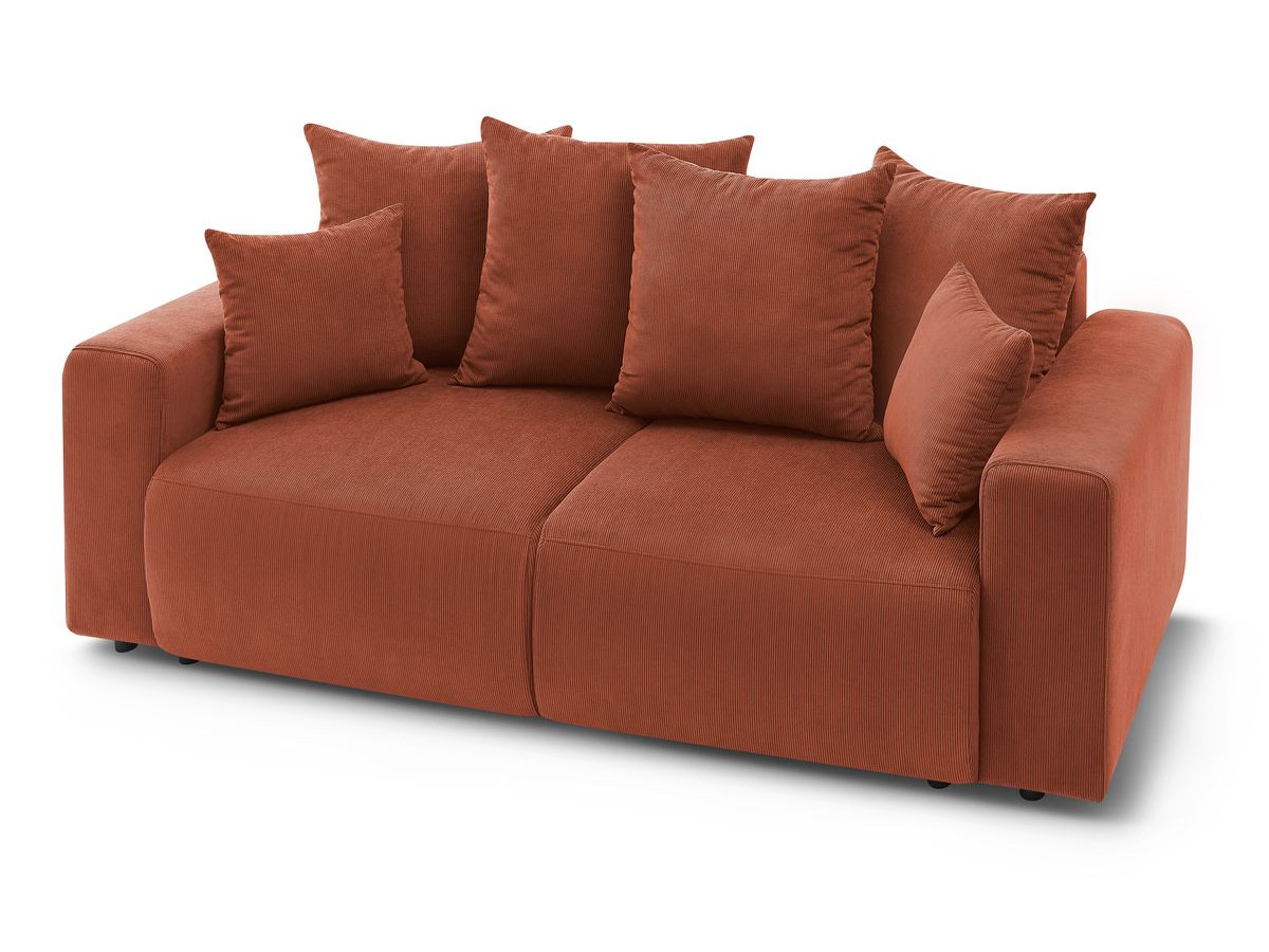 Bobochic Envy Sofa 2-Sitzer Cordsamt Orange