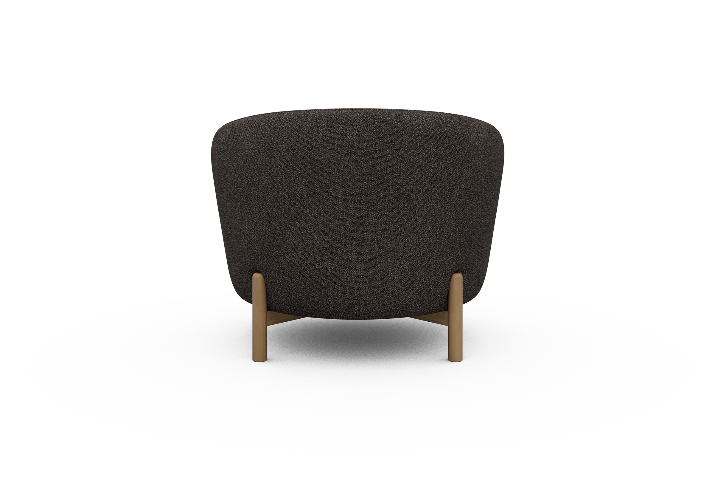 Sessel Ronda Holzbeine Eiche Natur Boucle-Taupe