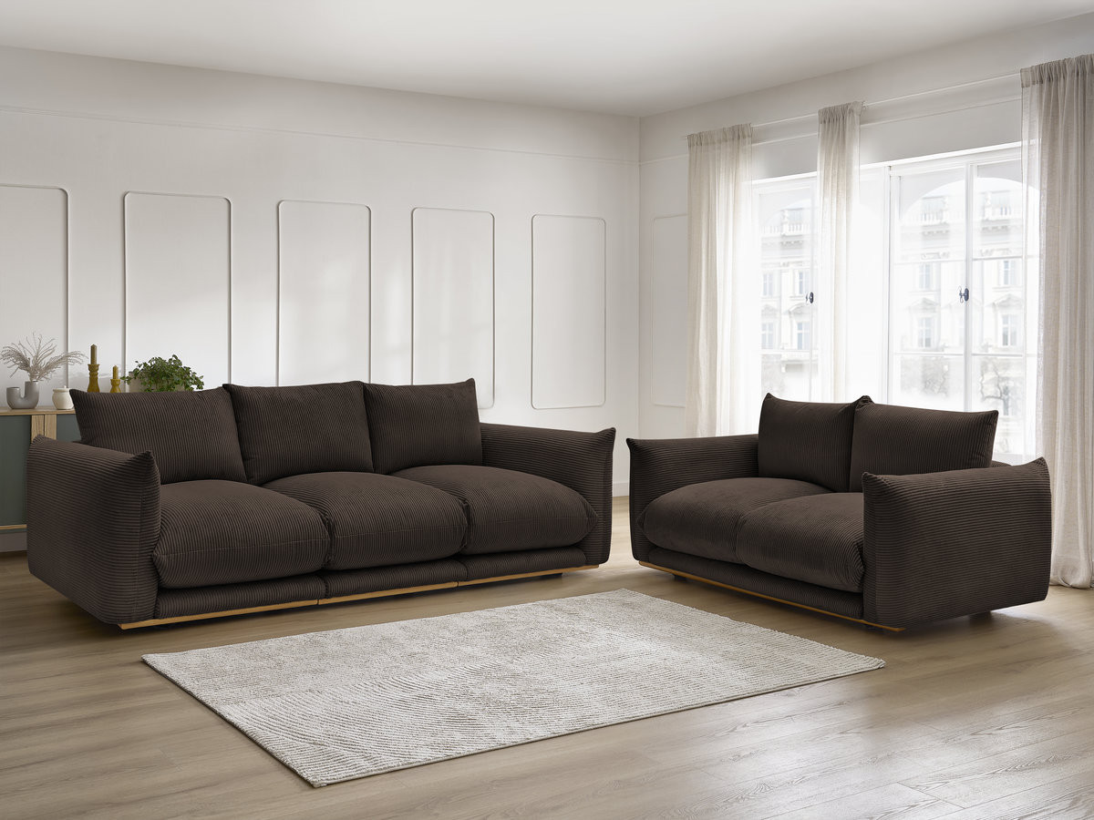 Bobochic Ernest Sofa 5-Sitzer Cordsamt Braun