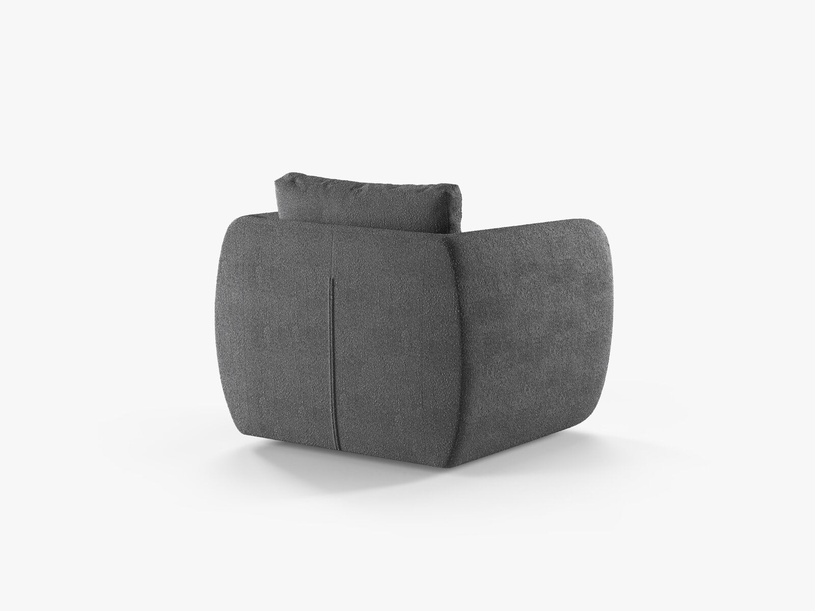 Micadoni Sessel Iga Boucle Baloo Dunkelgrau