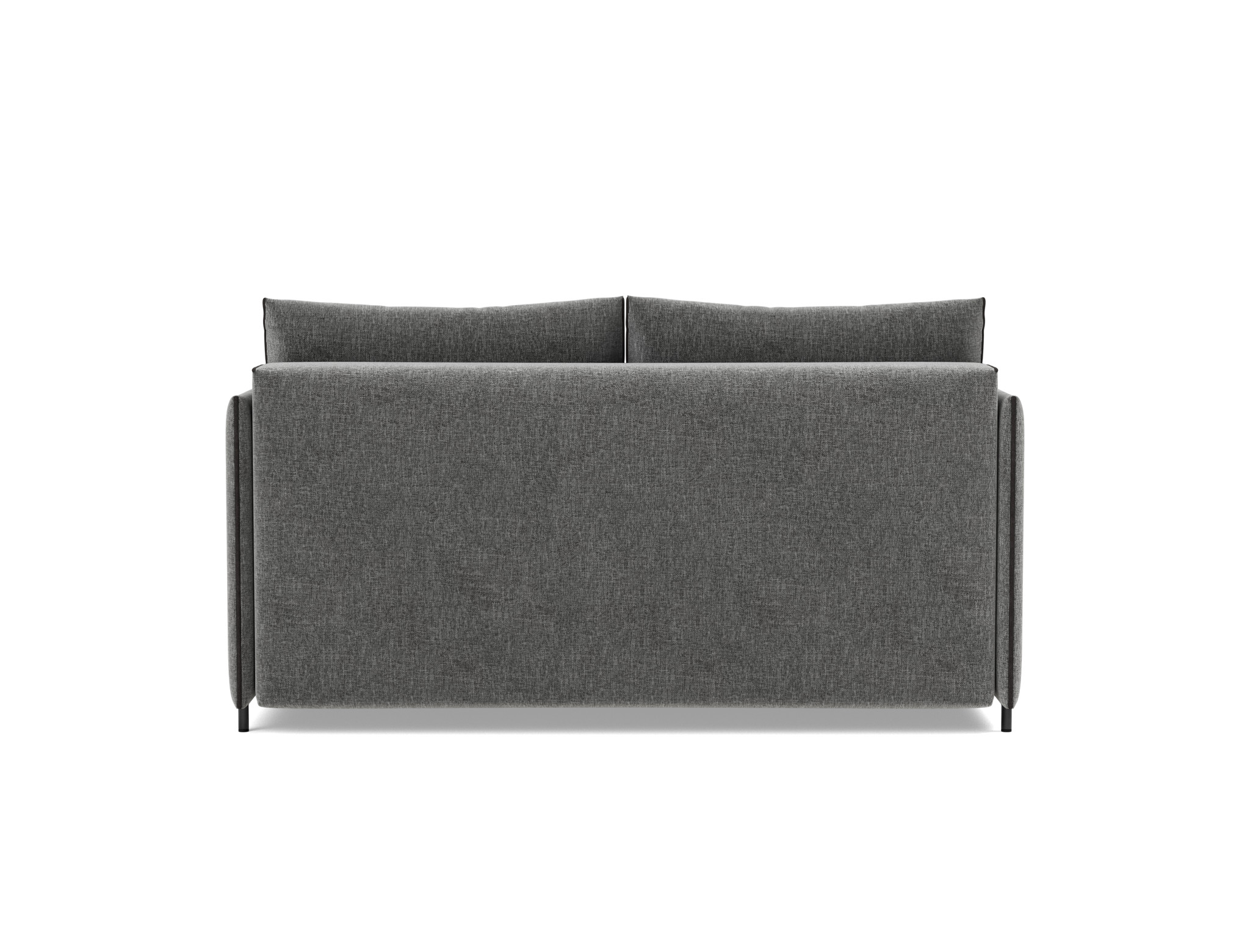 Schlafsofa Luoma Strukturierter Stoff Twist 563-Charcoal