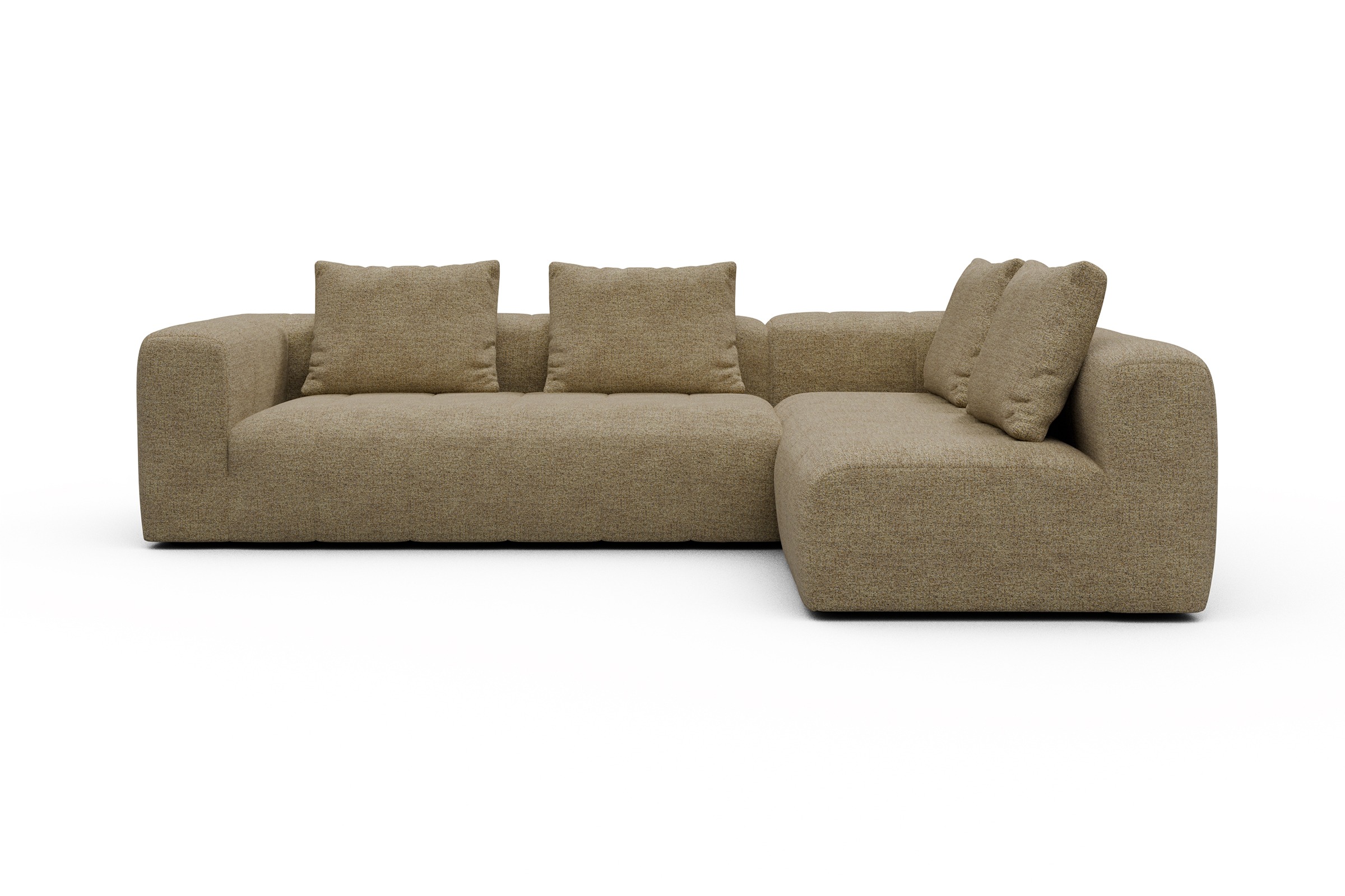 Ecksofa Hugo 2x 2,5-Sitzer Armlehne links Carreno-Silician-Yellow