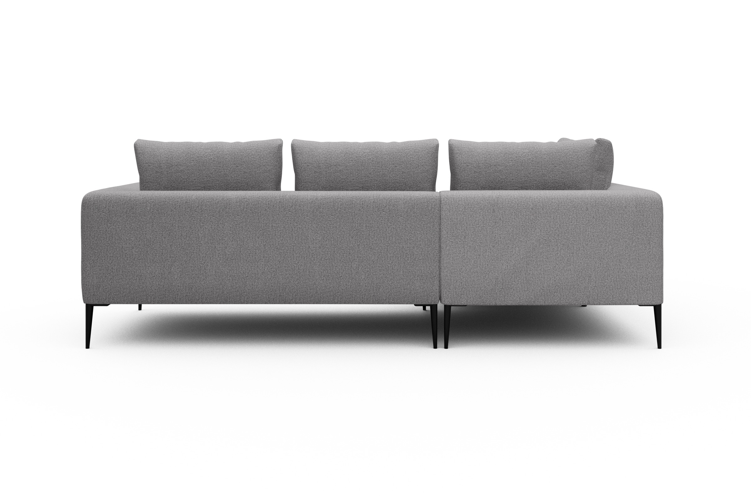 Ecksofa Paul Relax-Ecke links mit 2-Sitzer Sama-Grey