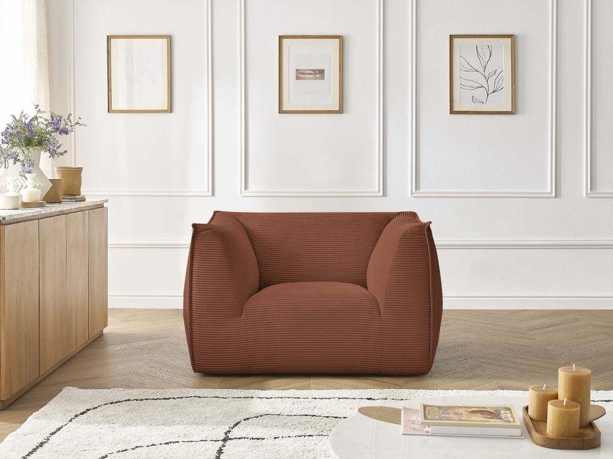 Bobochic Giorgia Sessel Cordsamt Orange