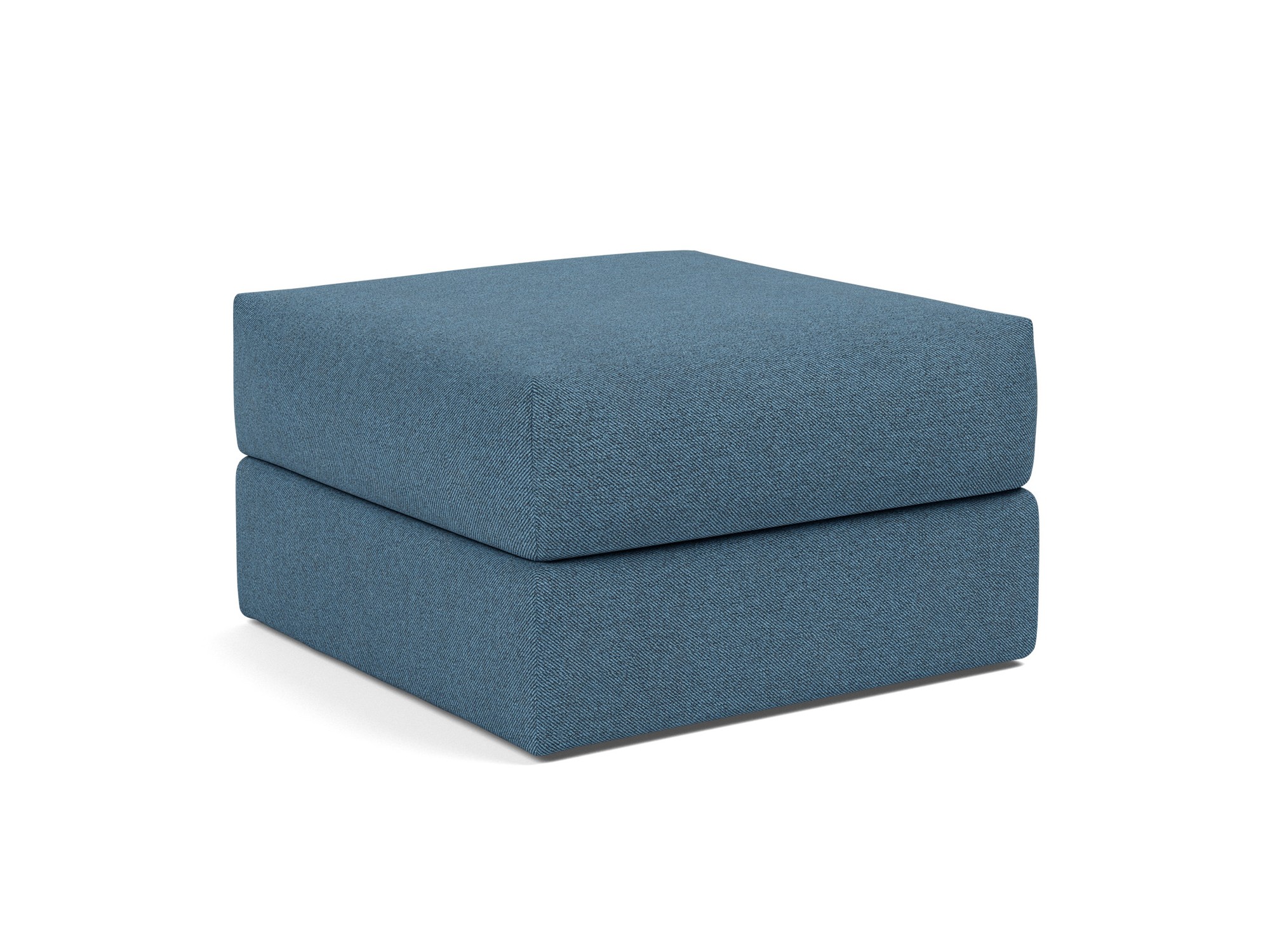 Hocker Cornila Strukturierter Stoff Weda 302-Weda-Blue