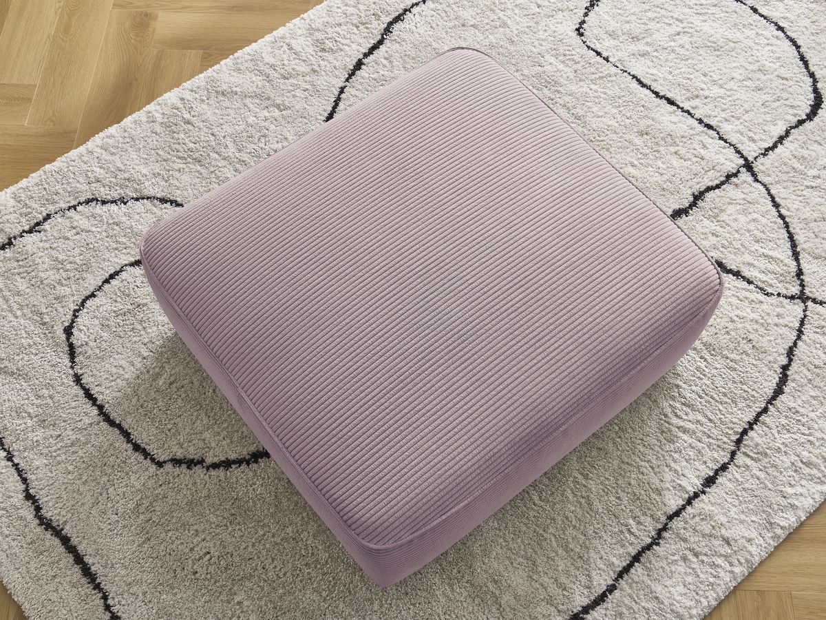 Bobochic Leopold Pouf Cordsamt Violett