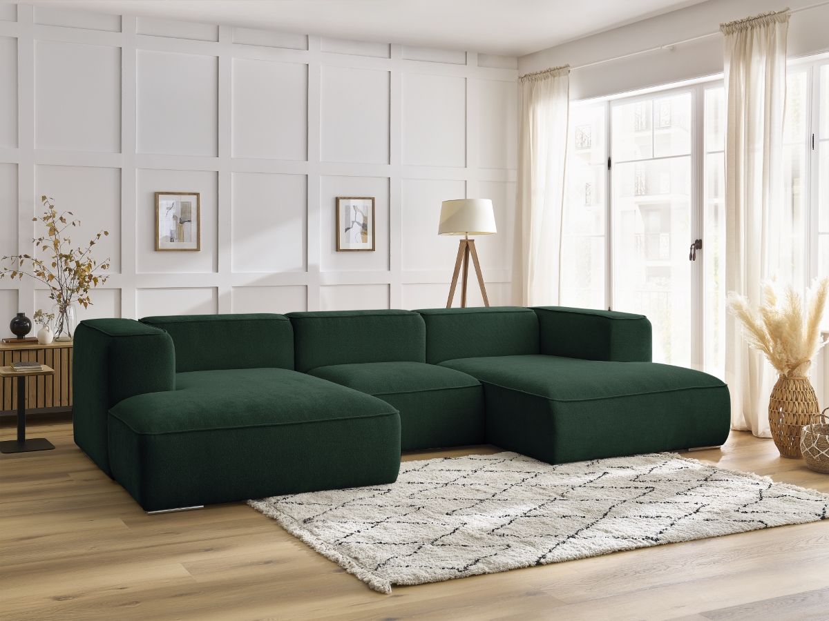Bobochic Zephyr Wohnlandschaft Strukturstoff Grün