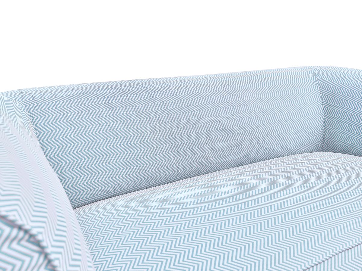 Bobochic Nour Gartensofa 3-Sitzer Stoff Hellblau