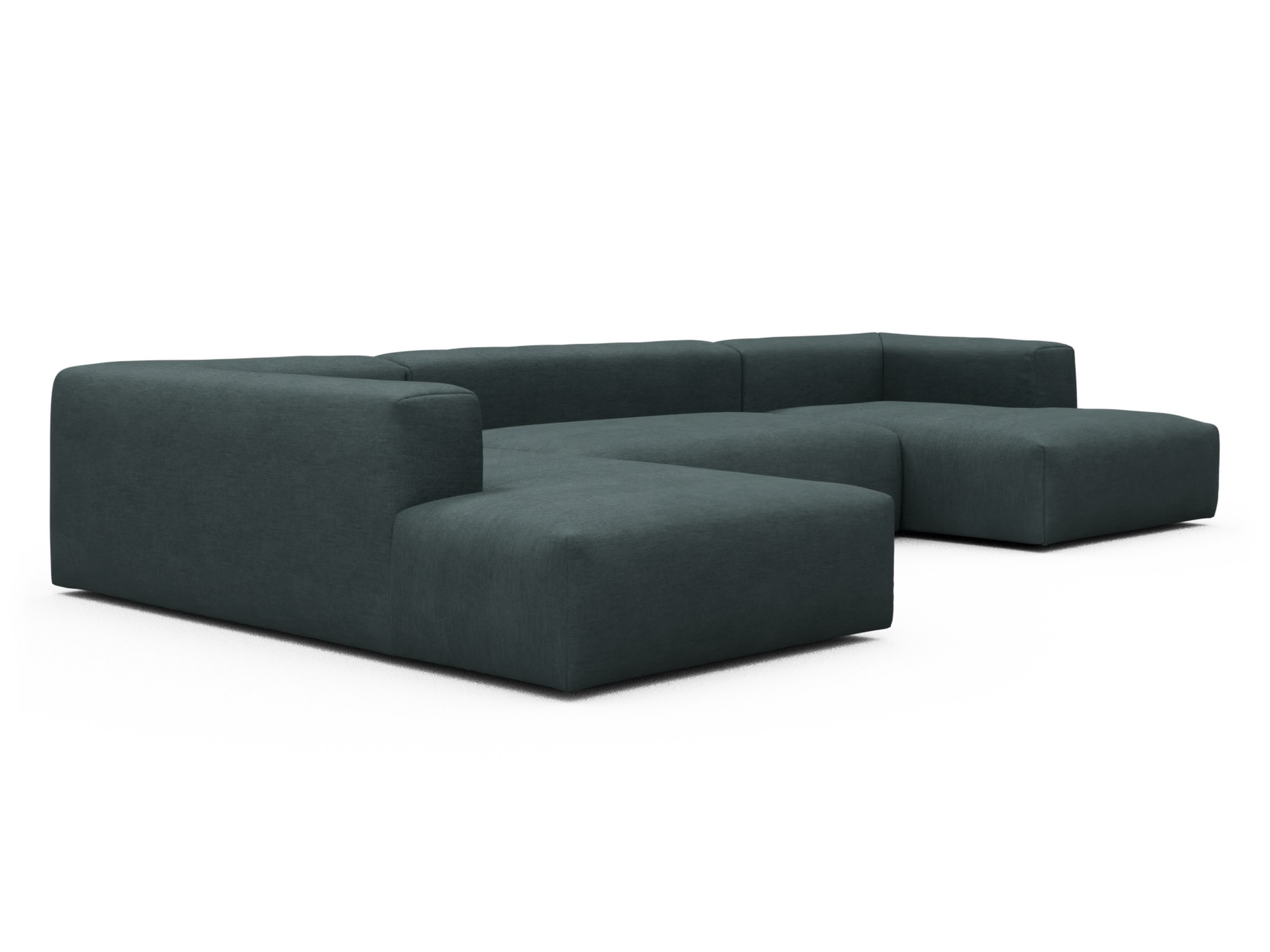 Skandi Home Wohnlandschaft Fred Relax-Ecke links mit 2-Sitzer und Chaiselongue rechts Vivus-Blue moebelfaktor