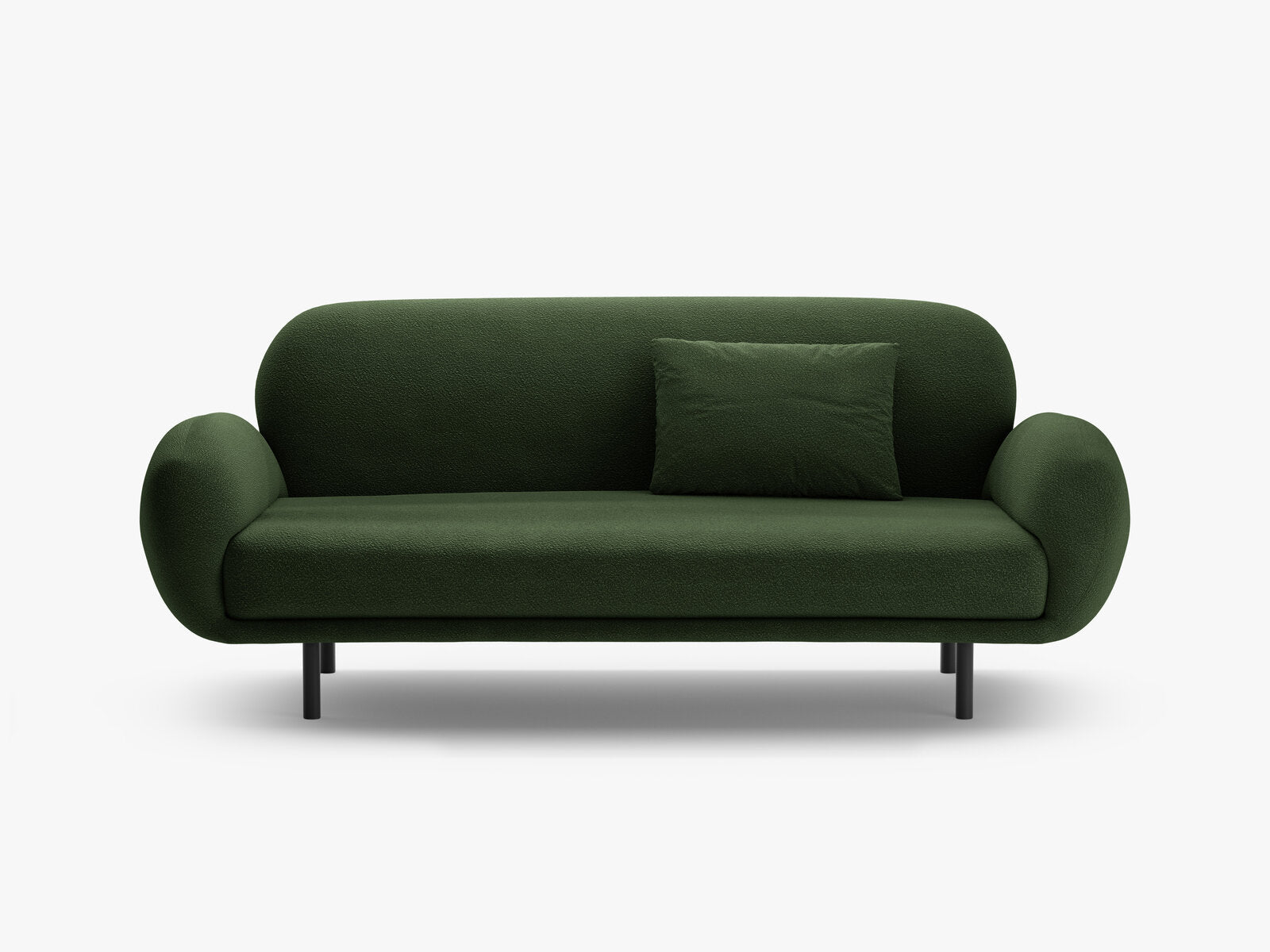 Micadoni Sofa Poppy 2-Sitzer große Version Boucle Baloo Grün
