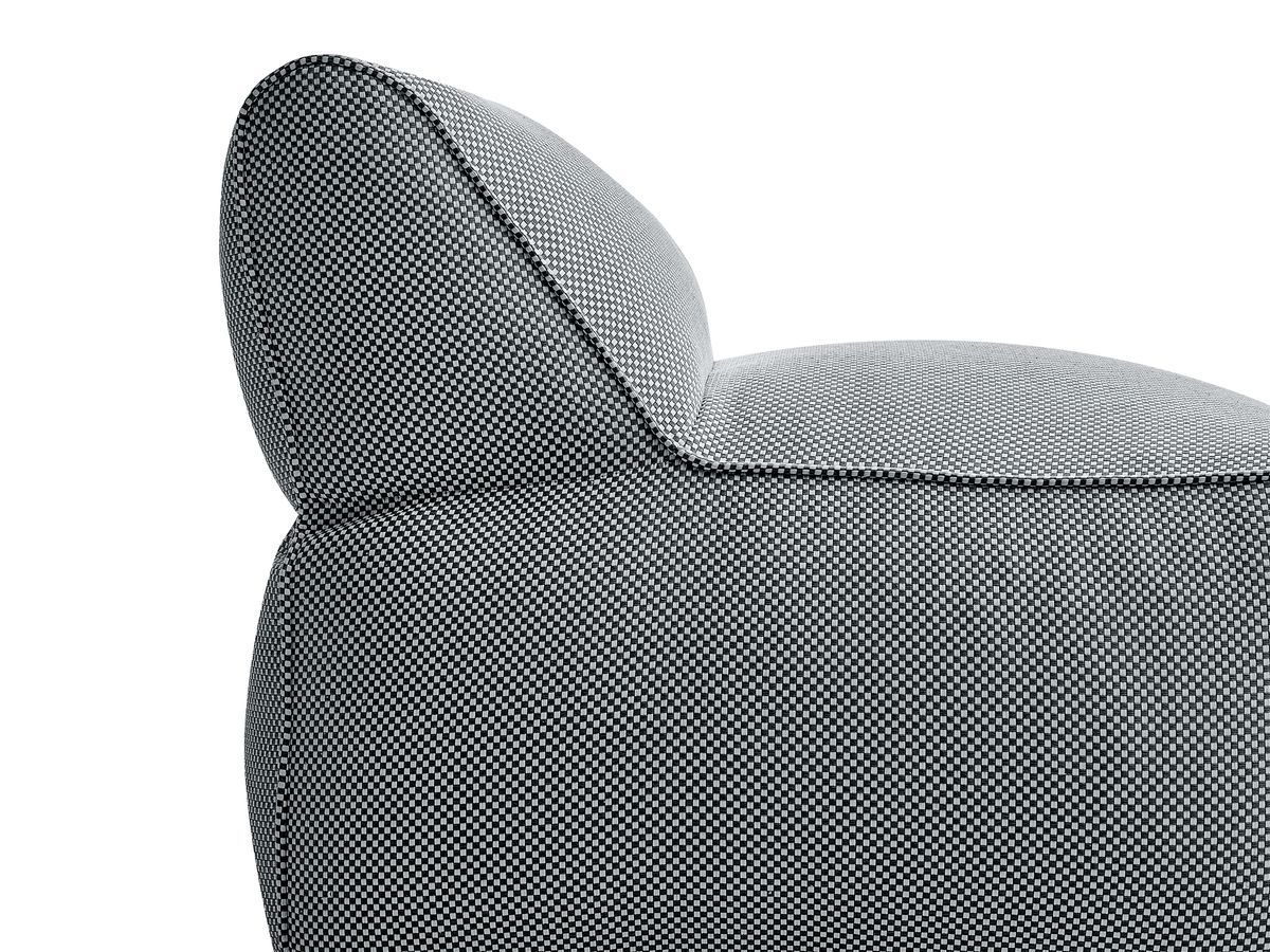 Bobochic Riviera Sofamodul 1-Sitzer Melange-Stoff Schwarz