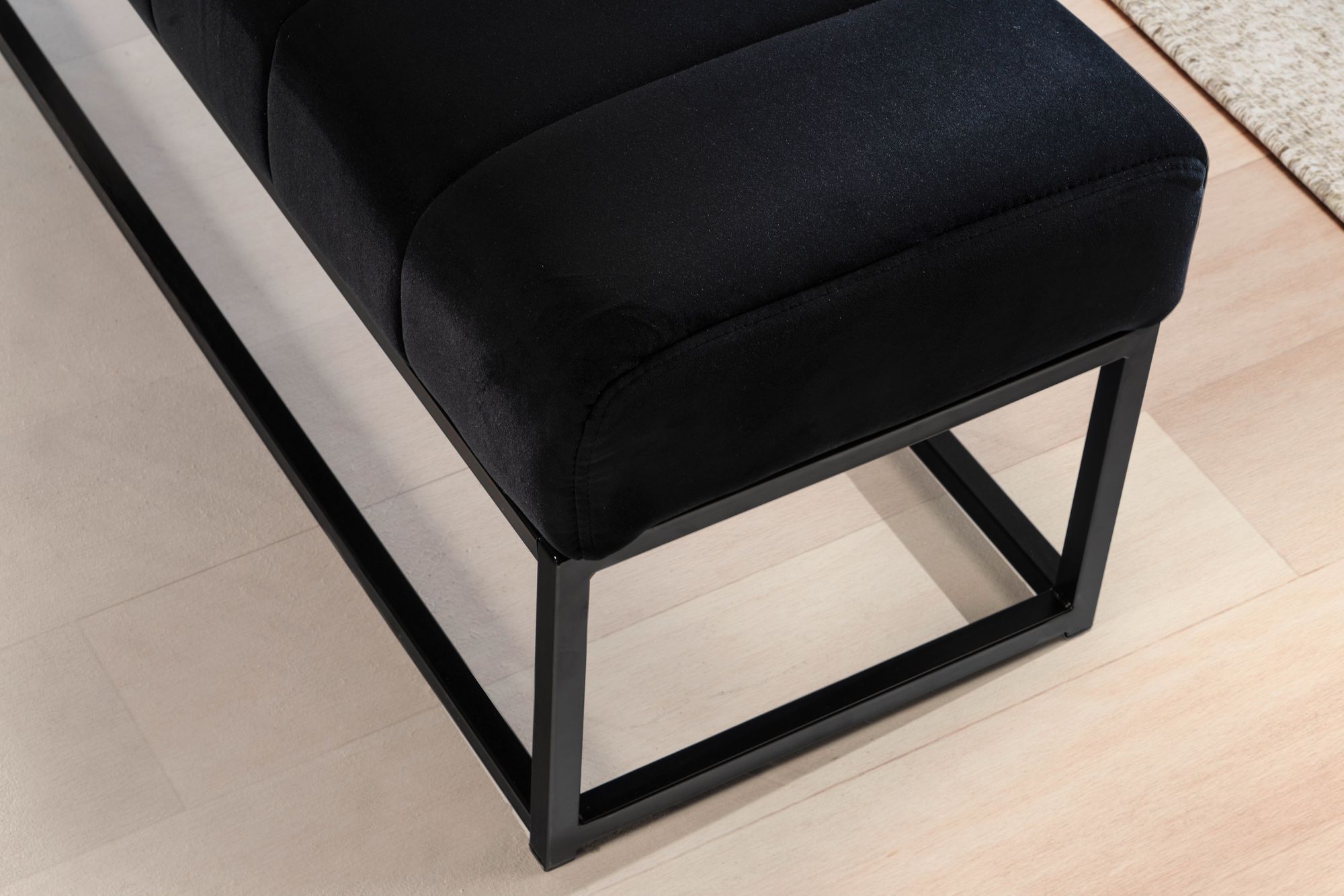 Sitzbank Hitra Polster Schwarz 108 × 40 × 40 cm