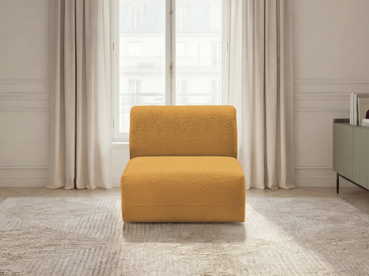 Bobochic Anda Sofamodul 1-Sitzer 84 × 103 cm Chenille Gelb