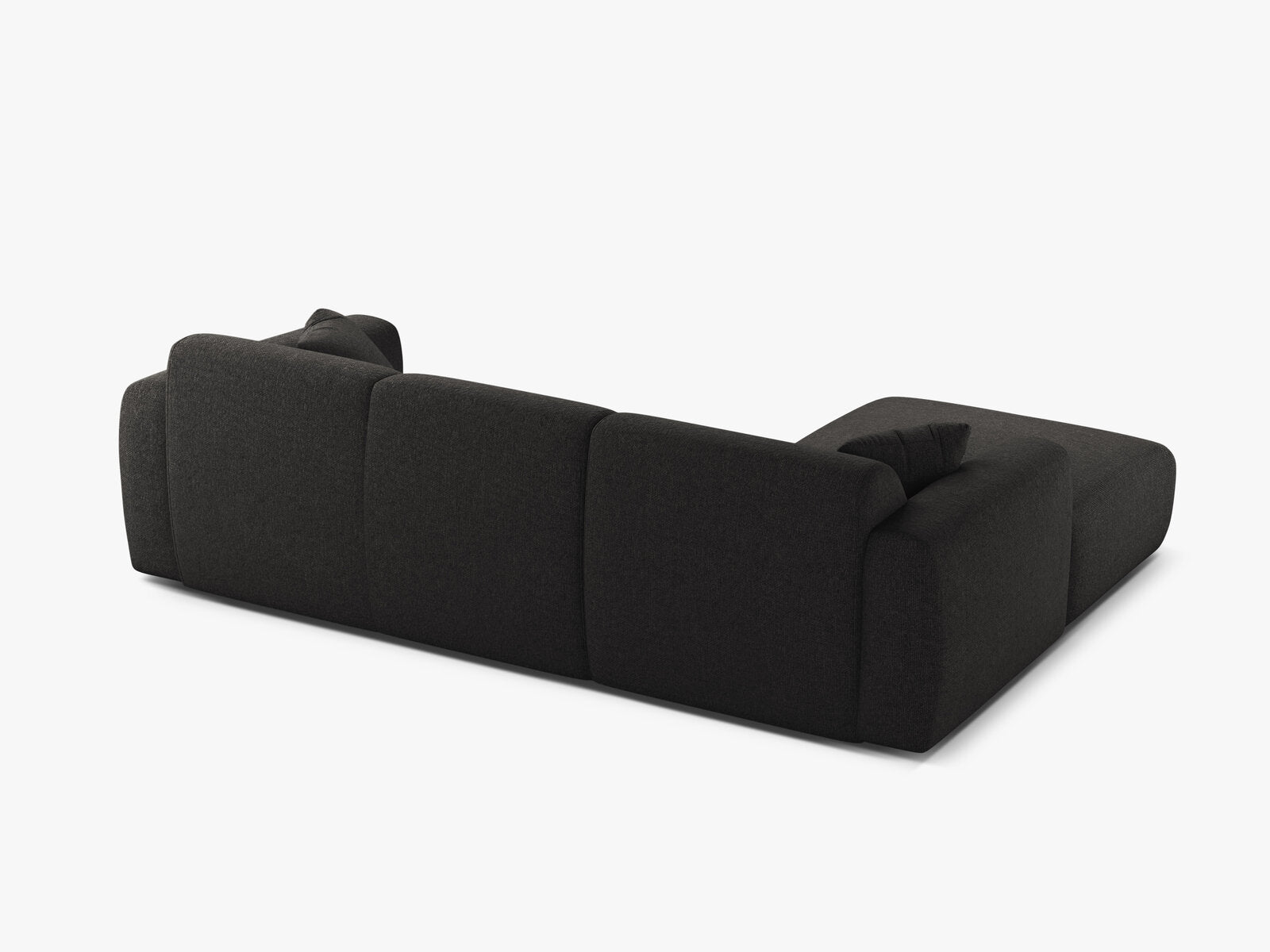 Micadoni Ecksofa Molino 4-Sitzer Links Chenille Eden Anthrazit