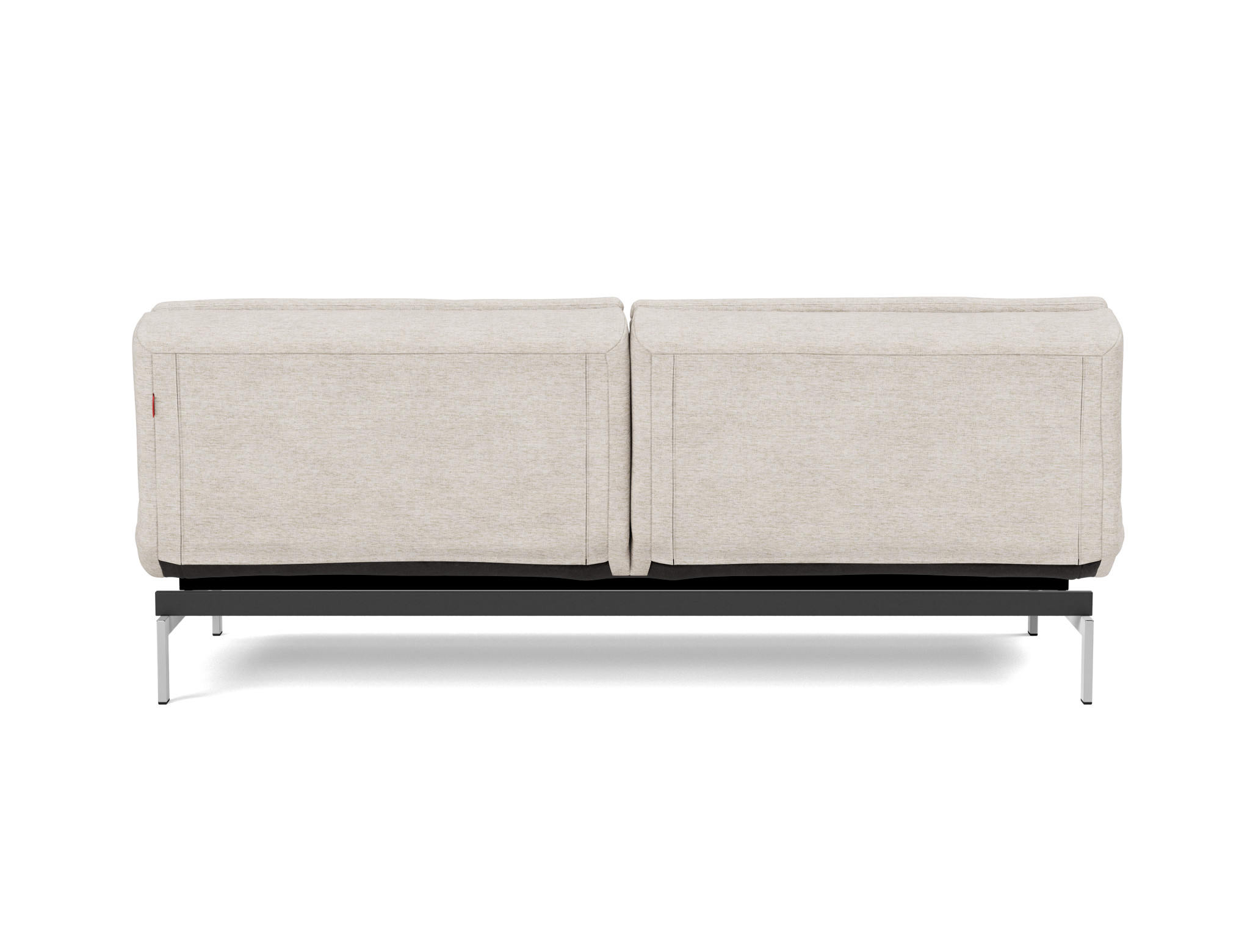 Schlafsofa Dublexo Chenille Yuveno 470-Natural Beine Chrom