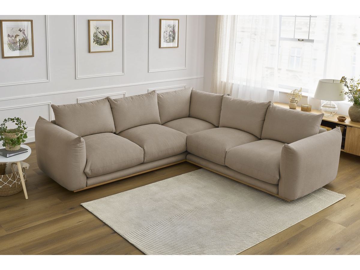Bobochic Ernest Ecksofa Stoff Taupe