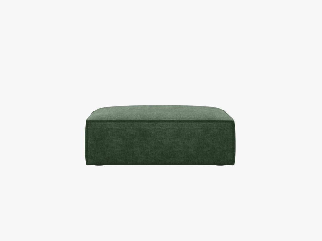 Micadoni Hocker Kaelle 1-Sitzer Chenille Over The Horizon Flaschengrün