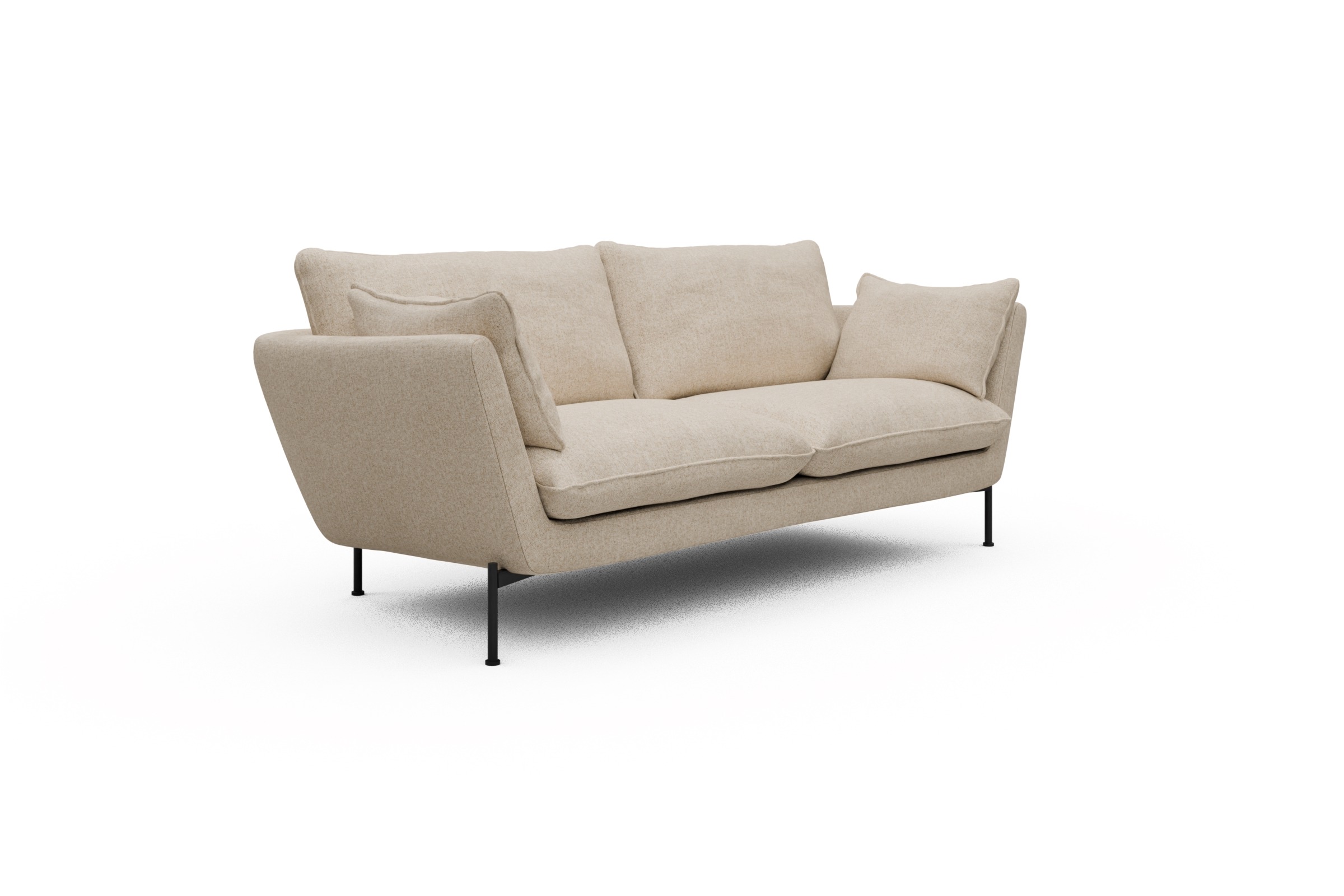 Sofa Anton 2-Sitzer Casone-Natural-Beige