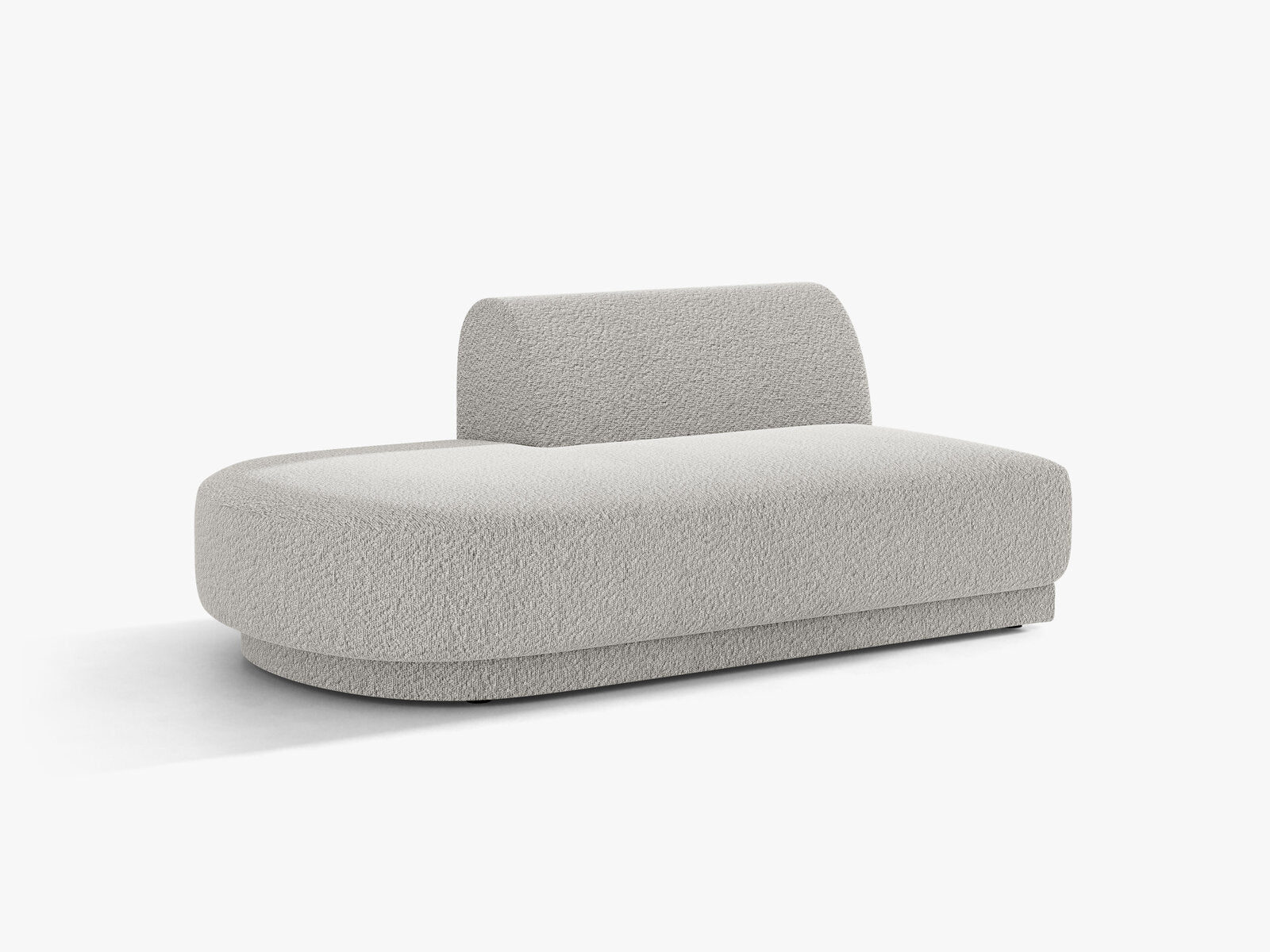 Micadoni 2-Sitzer Sitzmodul offen Miley Links Boucle Baloo Hellgrau