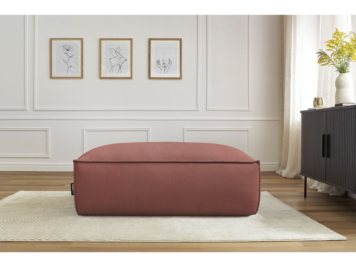 Bobochic Boheme Pouf Cordsamt Rosa