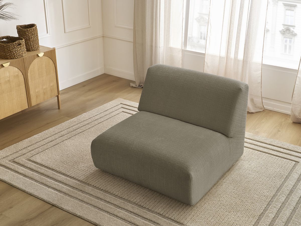 Bobochic Sirius Sofamodul 1-Sitzer Strukturstoff Taupe