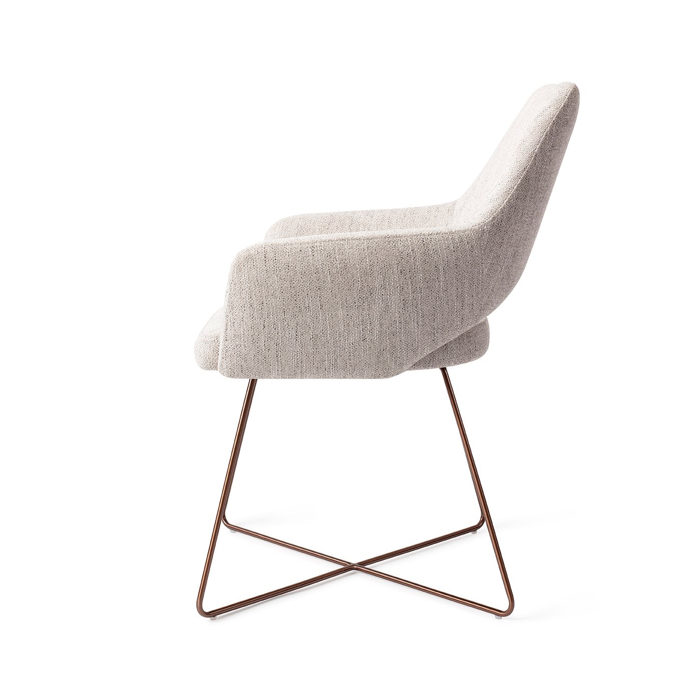 Jesper Home Esszimmerstuhl Yanai Pigeon Cross Rosa