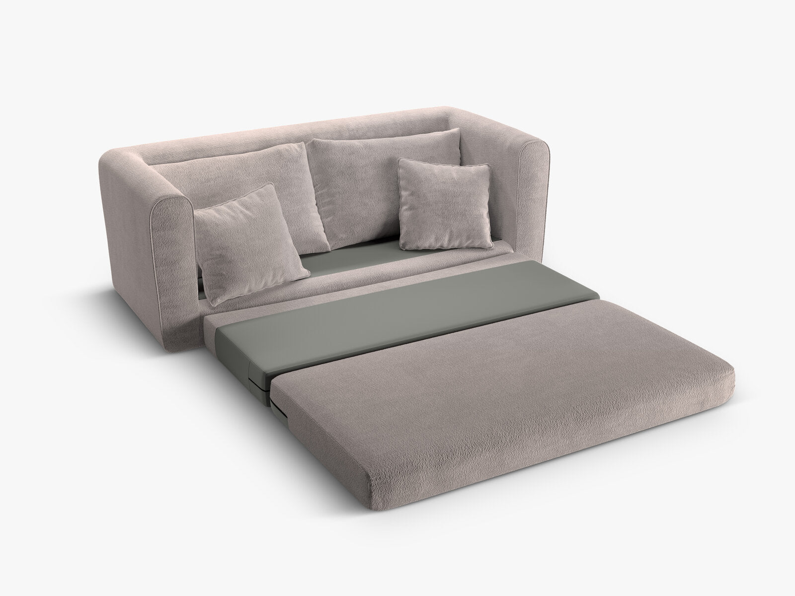 Micadoni Sofa Lido 2-Sitzer Boucle Warmes Grau