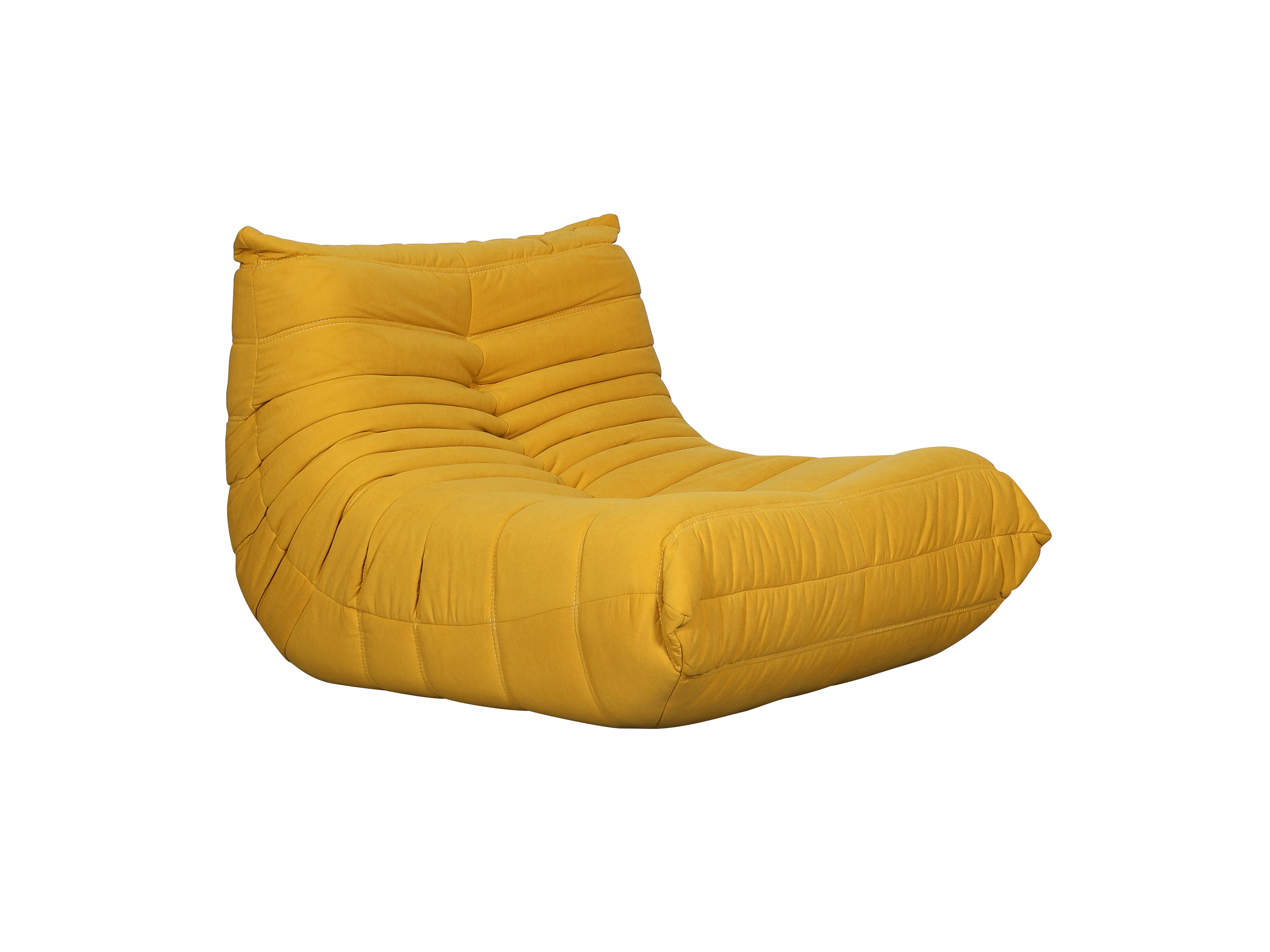 Livin Hill Set Nua: Sessel 87 cm + Fußhocker Senfgelb
