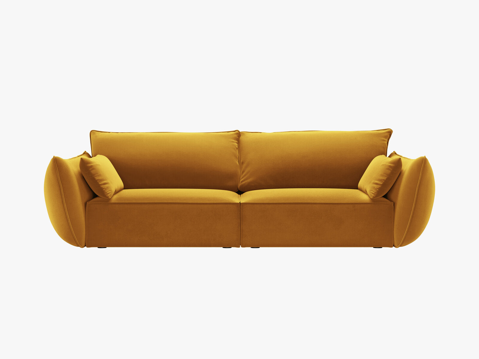 Micadoni Sofa Kaelle 3-Sitzer Samt Bluvel Gelb