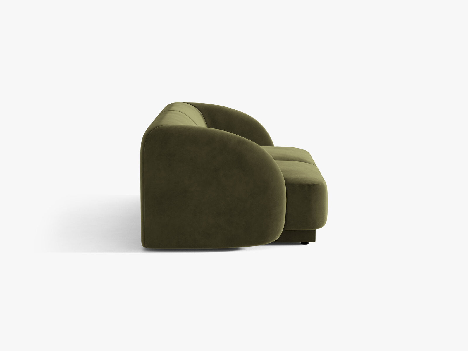Micadoni Sofa Miley 2-Sitzer Samt Bluvel Grün